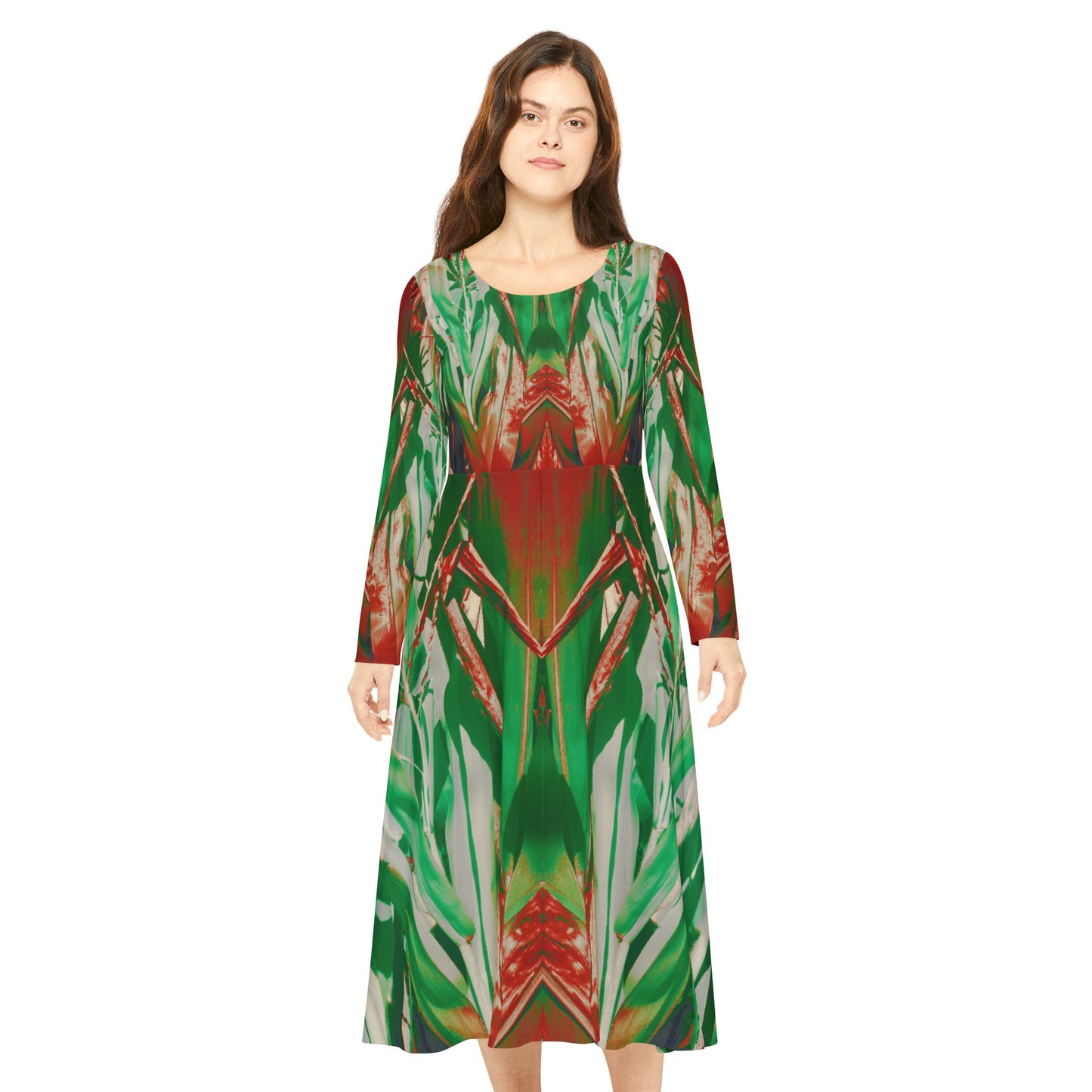 Vibrant Long Sleeve Dance Dress - Perfect for Performances & Celebrations, Praise Dance Dress