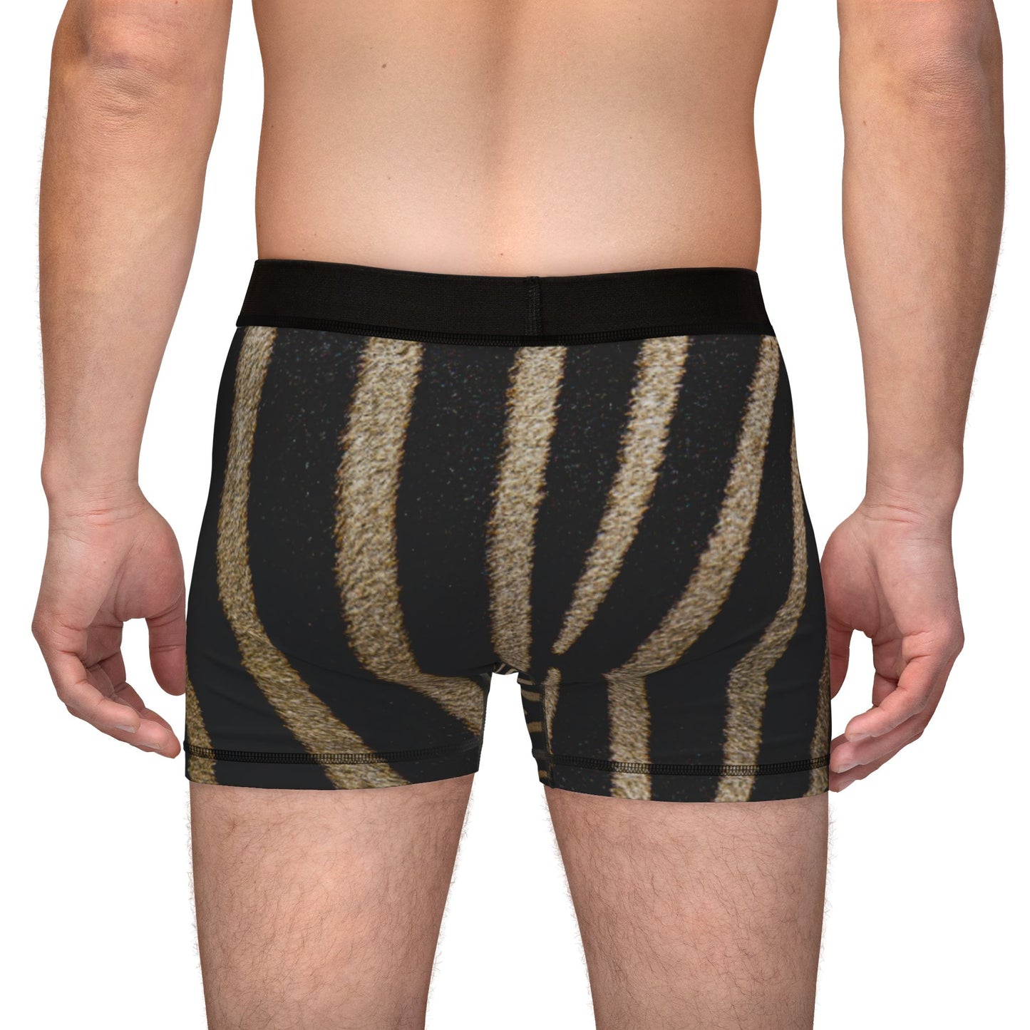 Wild Zebra Print Men's Boxers - Stylish & Comfortable Underwear for Everyday Wear (Women's Matching Underwear Sold Separately)