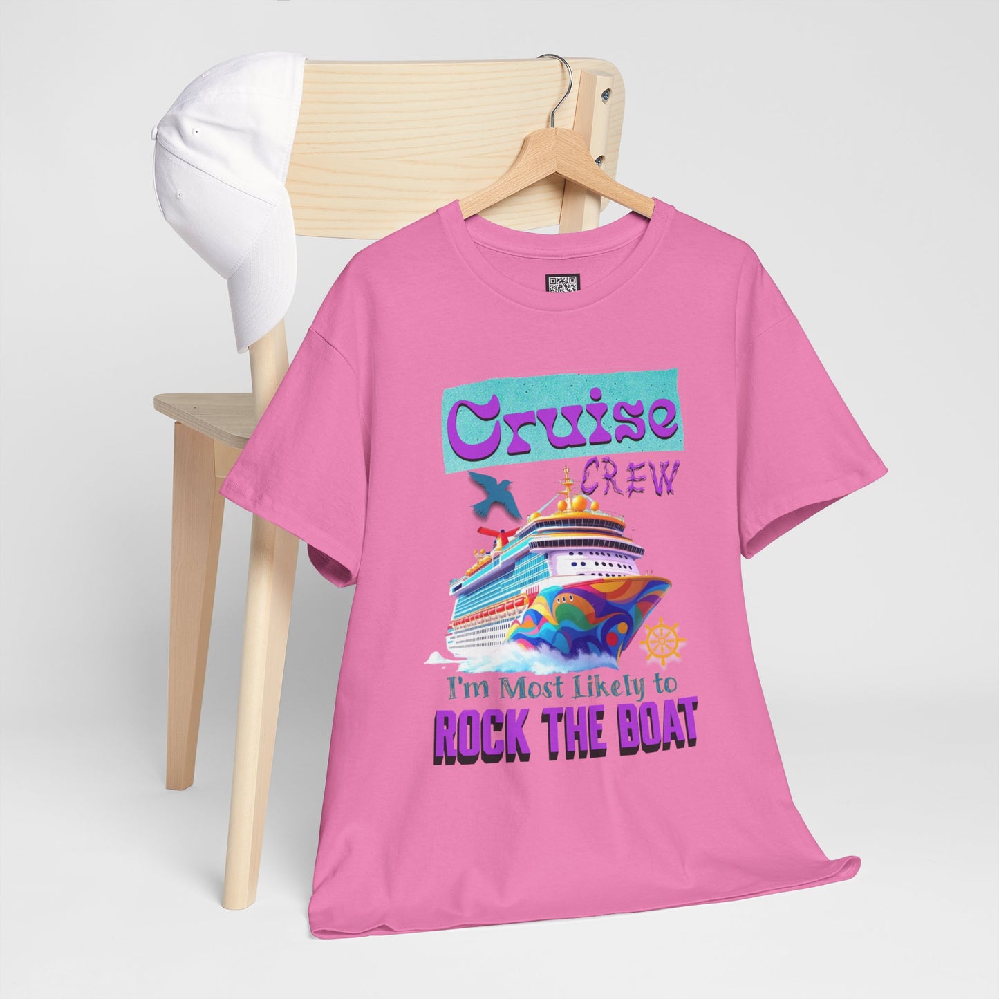 Cruise Crew Unisex Heavy Cotton Tee - Perfect for Cruise Lovers, Cruise Vacation, Summer Adventures, Nautical Theme, Gift Idea