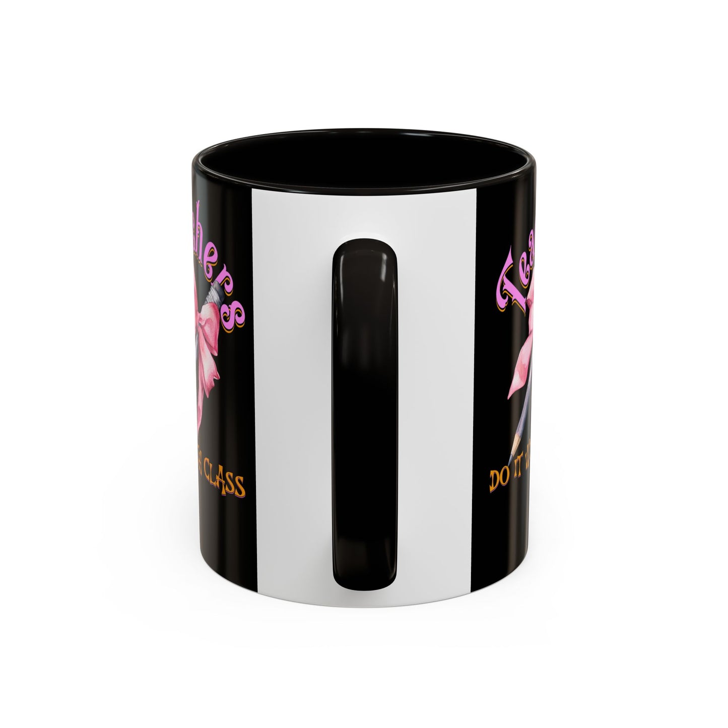 Colorful Mugs (11oz, 15oz), Teacher Appreciation Gift, Cute Gift for Teachers, Coffee Mug for Teachers, Coquette Bow Coffee Mug