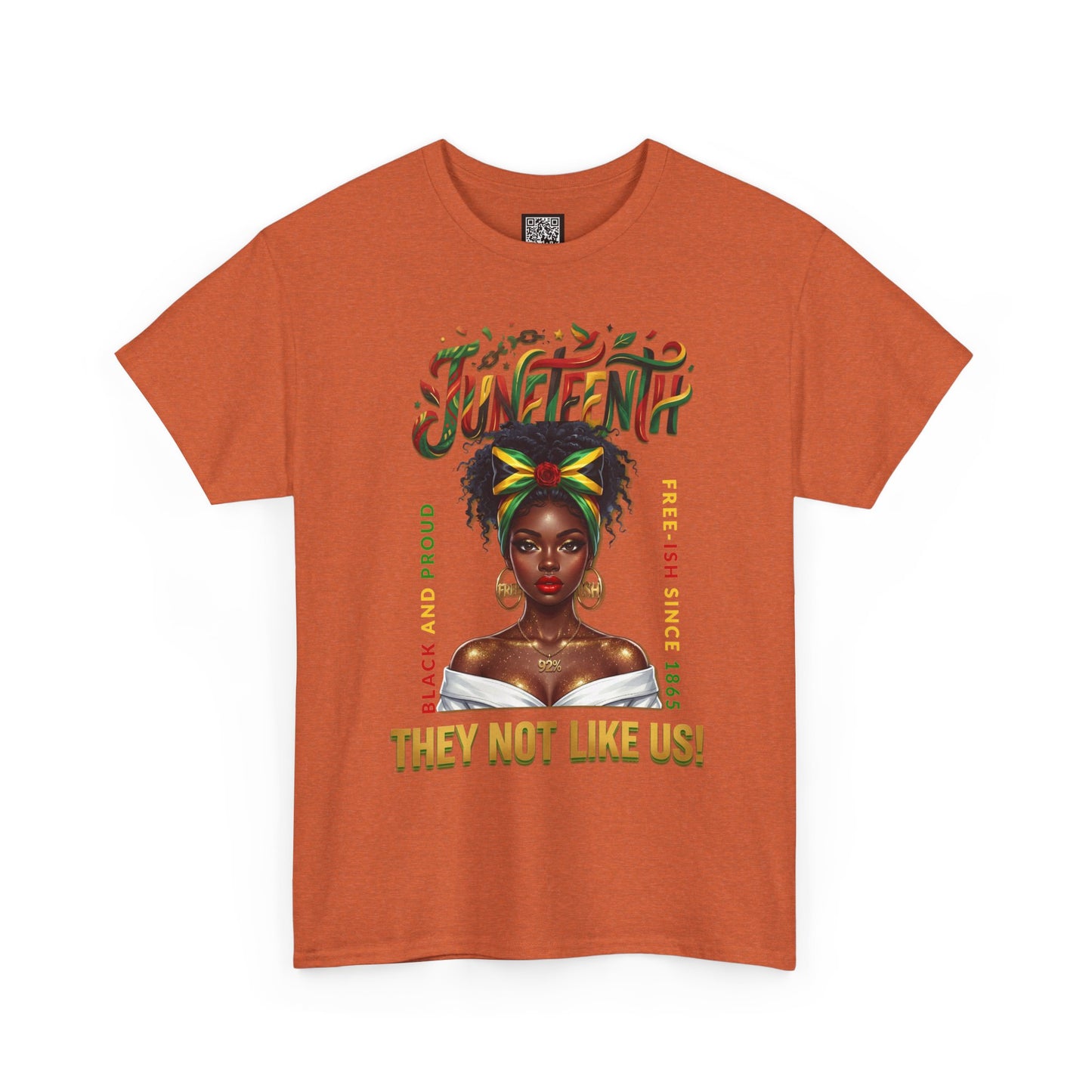 Juneteenth Black and Proud Tee — "They Not Like Us" Black Pride Shirt