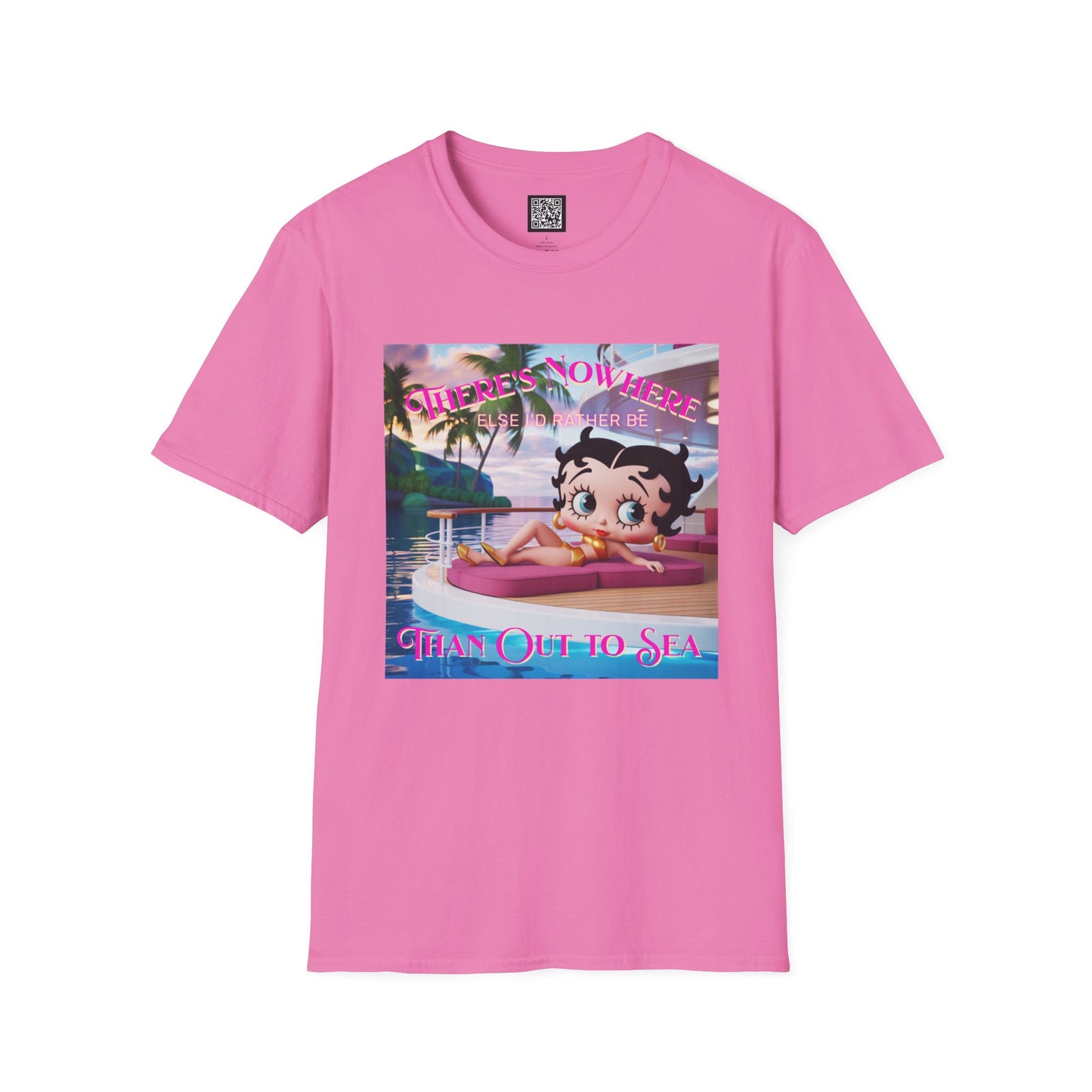 Betty Boop Tropical Unisex T-Shirt, Beach Lover Tee, Summer Vibes Shirt, Retro Cartoon Apparel, Gifts for Her, Fun Vacation Top