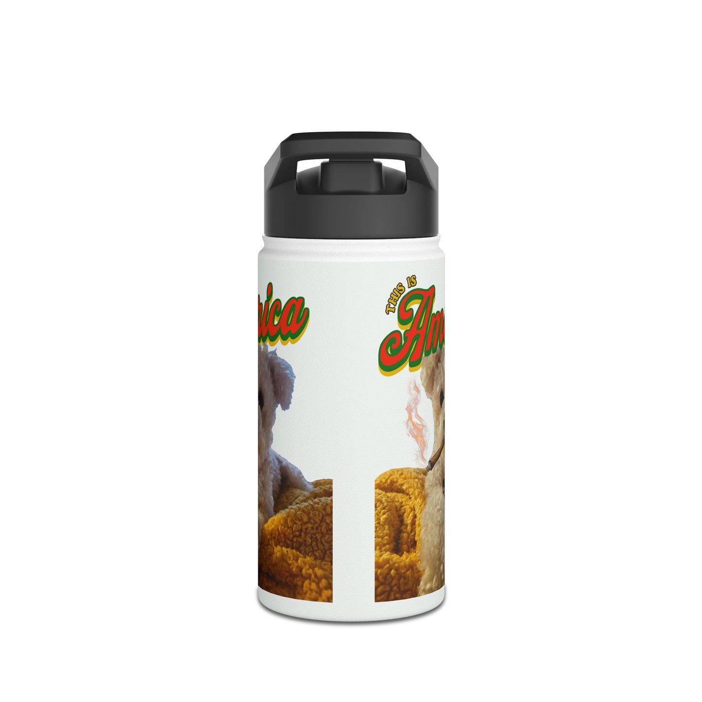 Pet Lover Stainless Steel Water Bottle — Cute Custom Dog Photo Design