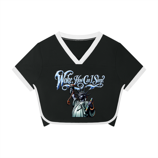 Women's Woke Color Block Performance Crop T-Shirt