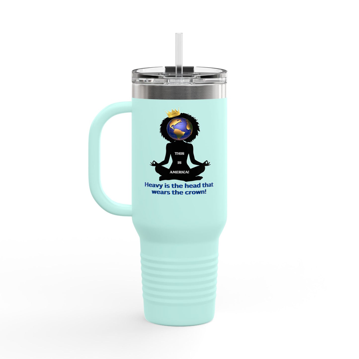 "Heavy is the Head" Polar Camel 40oz Tumbler, 40oz Stainless Steel Tumbler
