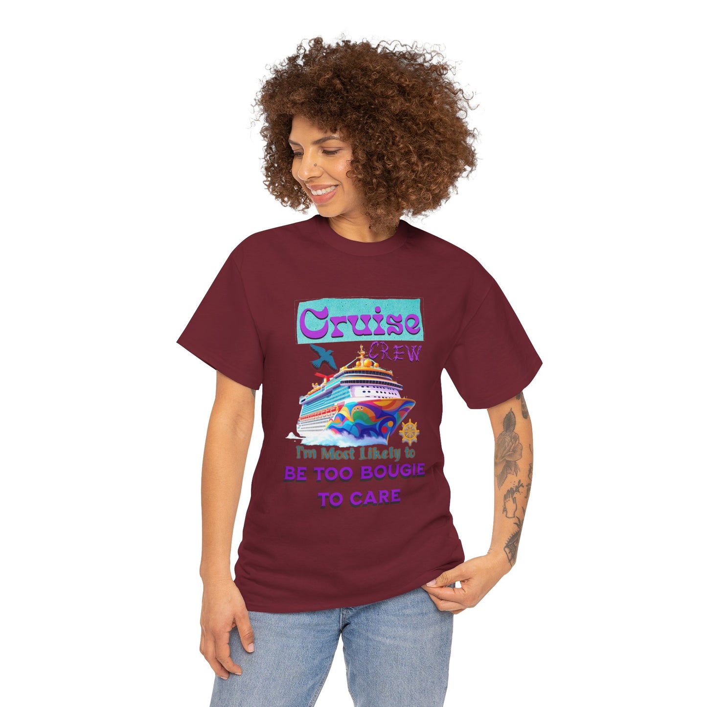 Cruise Crew Tee: Be Too Bougie to Care, Vacation Outfits, Nautical Shirt, Travel Gift, Summer Apparel, T-Shirt for the Bougie One