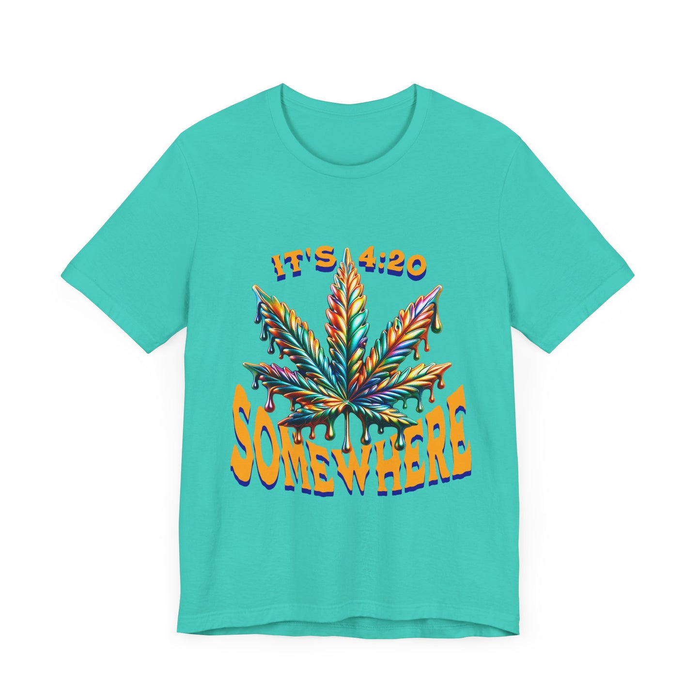 It's 420 Somewhere T-Shirt, Funny Marijuana Shirt, Cannabis Lifestyle Shirts, Funny Stoner Shirt, Cannabis Leaf T-Shirts, 420-Friendly Fashion