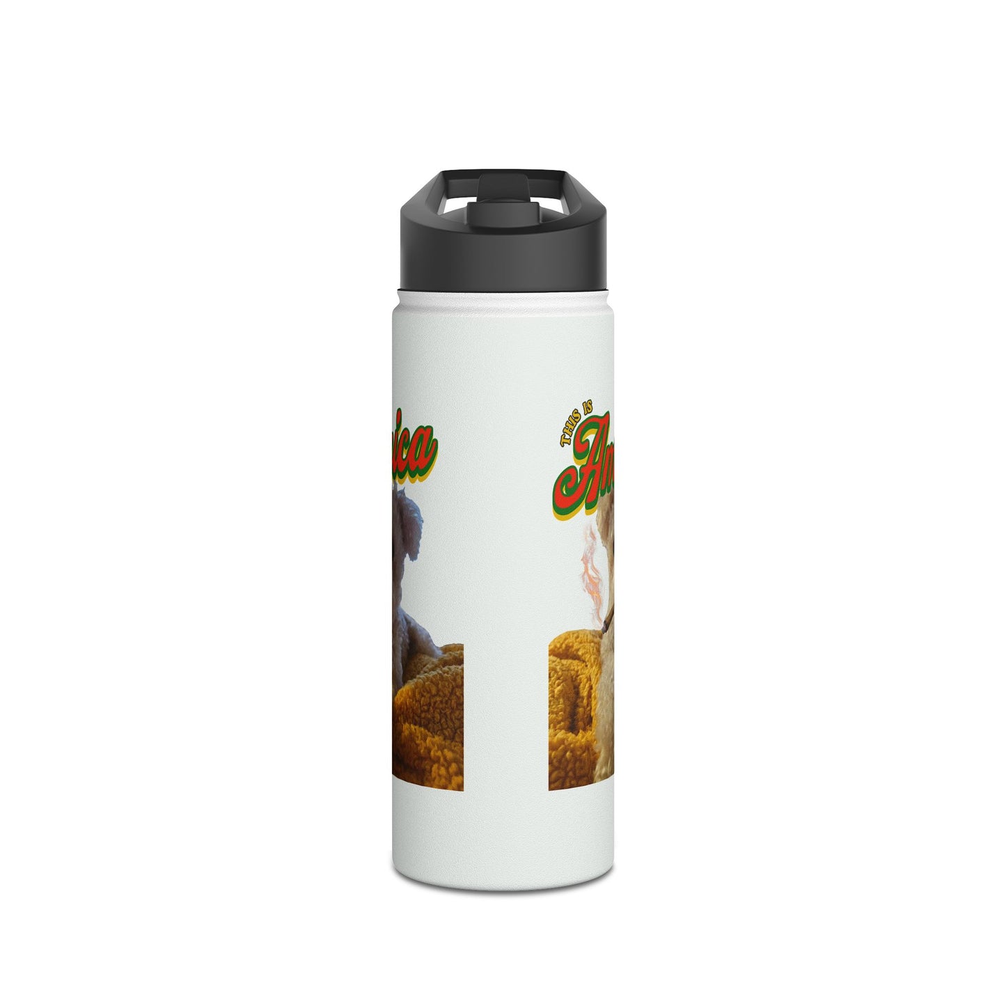 Pet Lover Stainless Steel Water Bottle — Cute Custom Dog Photo Design