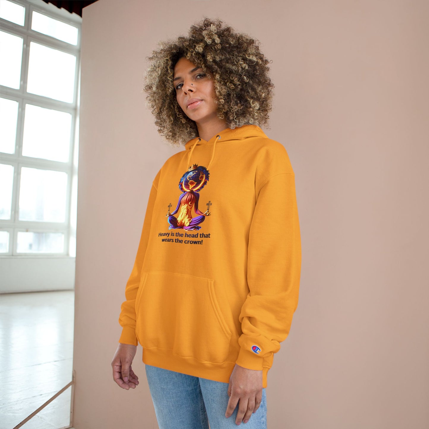 "Heavy is the Head" Champion Hoodie for Women, Inspirational Hoodie for Women, Women Empowerment Hoodies for Women