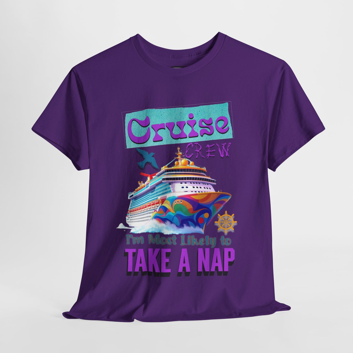 Cruise Crew Nap Tee, Unisex Cotton Shirt, Fun Cruise Vacation Apparel, Cruising Nautical Gift, Group Travel Outfit, Fun Cruise Shirt