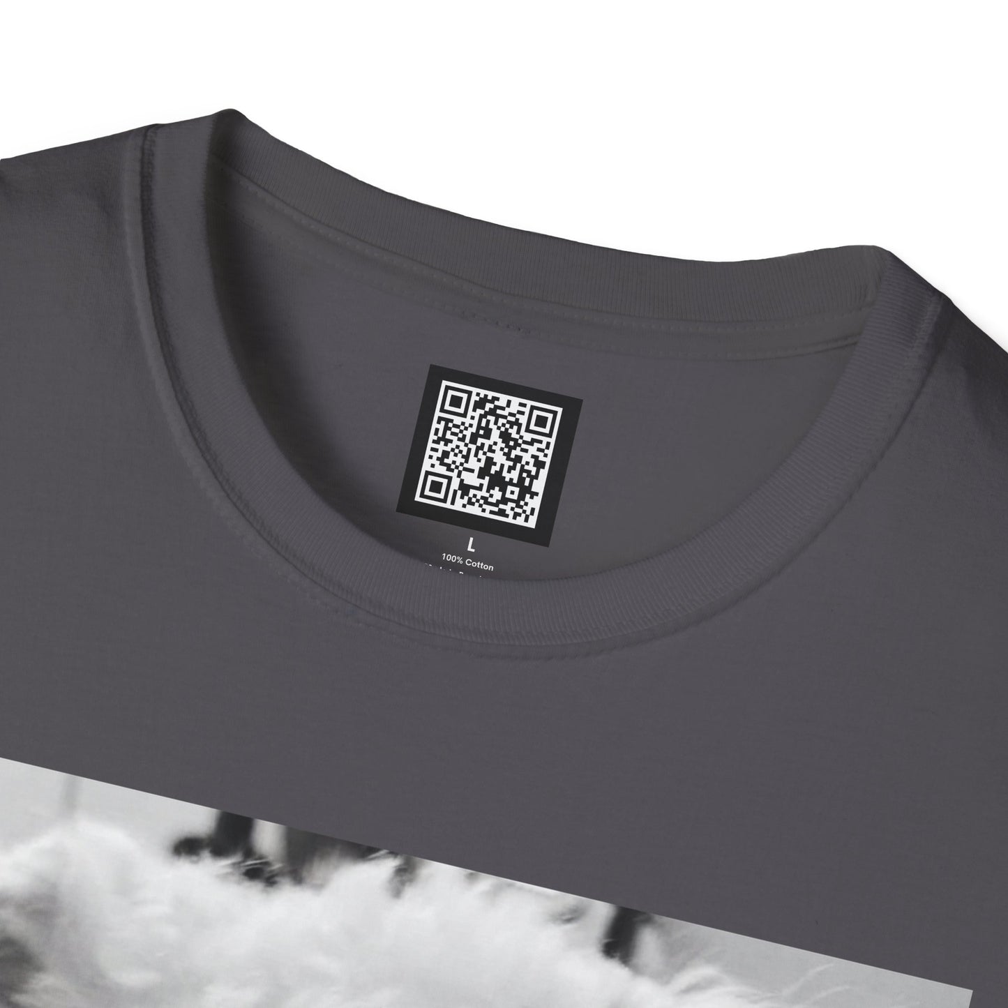 Personalized Smoking Puppy Photo T-Shirt — Retro Black & White Cute Dog Graphic Tee