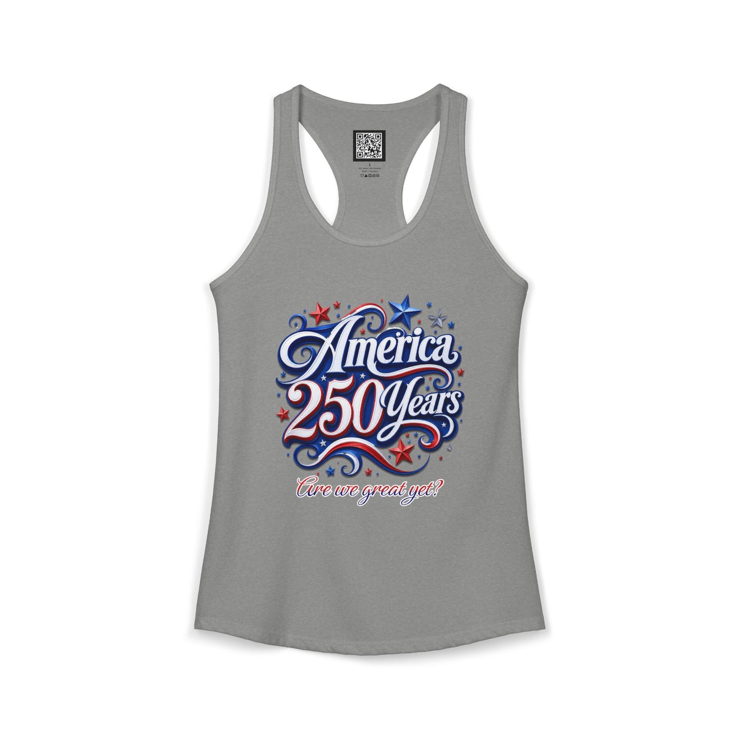Women's America 250 Year's Racerback Tank 4th of July T-Shirt