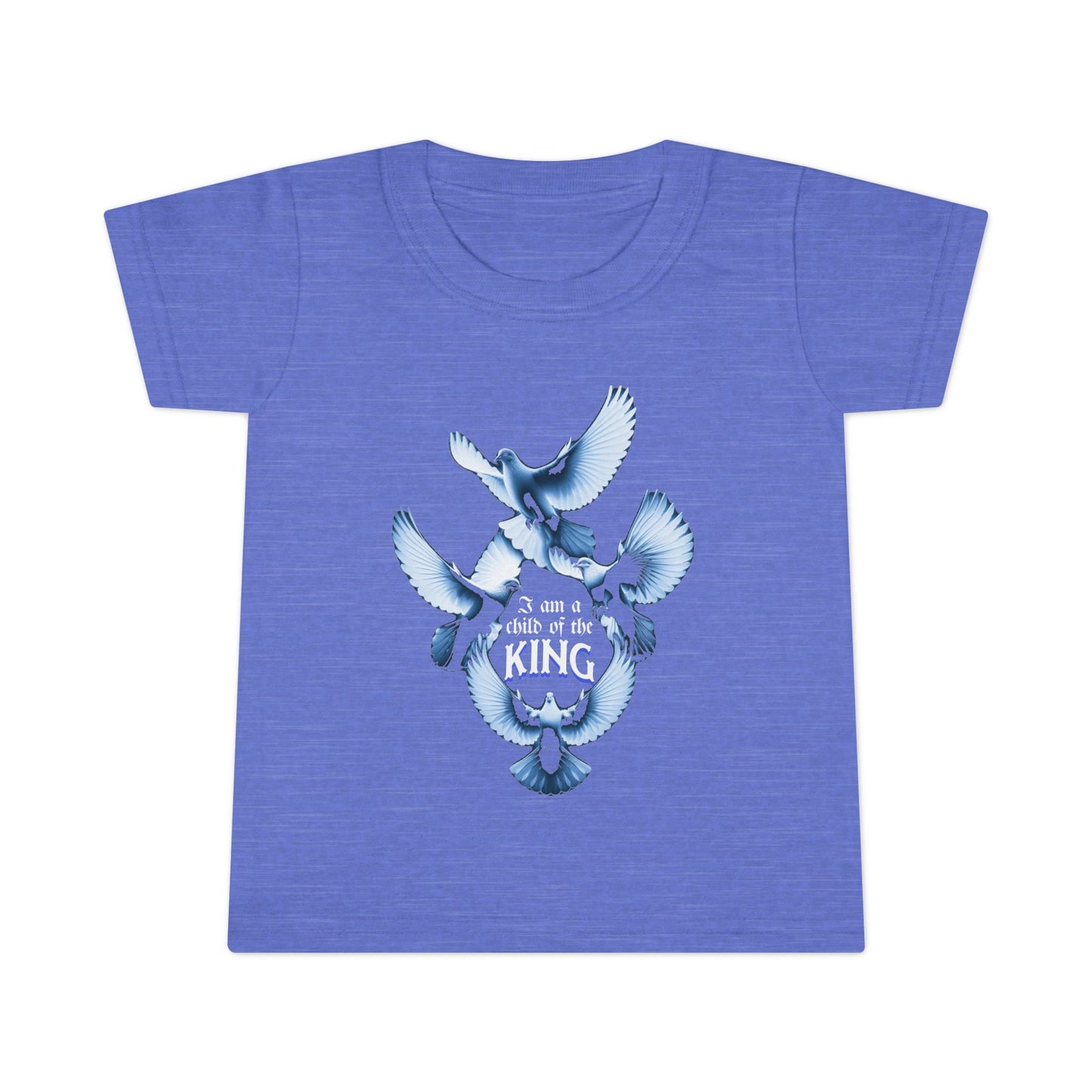 Toddler T-Shirt - "I Am a Child of the King" - Inspirational Tees for Toddlers, Religious T-Shirts for Infants and Toddlers