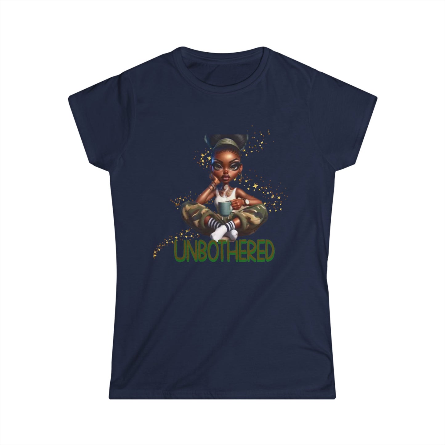 Unbothered Serenity T-Shirts for Women, Black Woman Empowerment, 92% Black Women Shirts, Melanin Magic T-Shirts, Black Girl Magic Tees