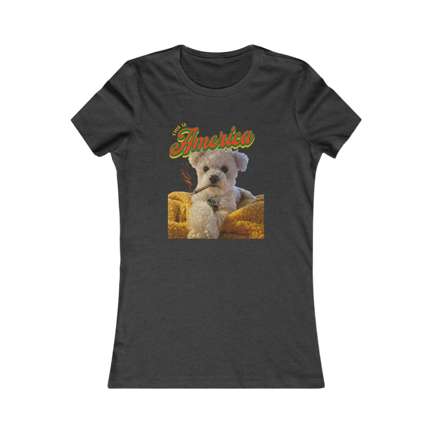 Custom Puppy Graphic Tee — Personalized T‑Shirt for Women