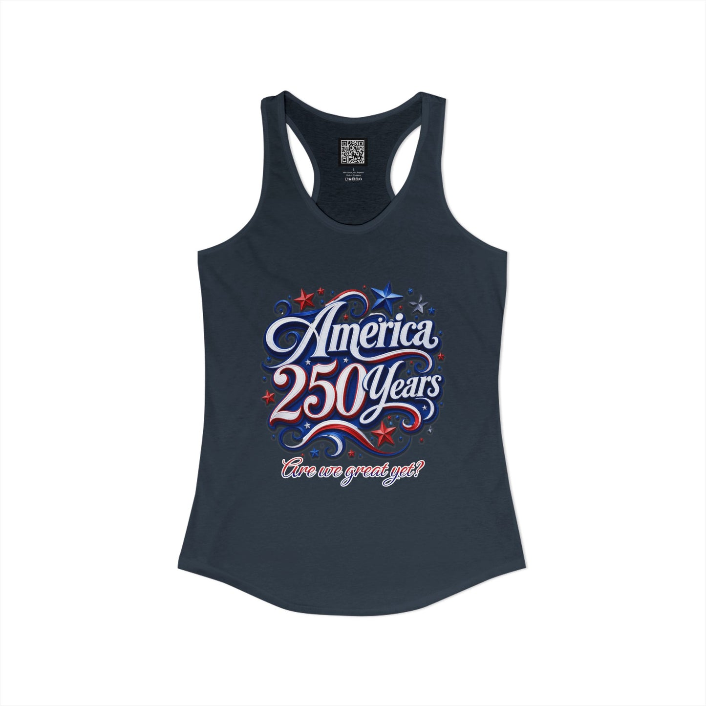 Women's America 250 Year's Racerback Tank 4th of July T-Shirt