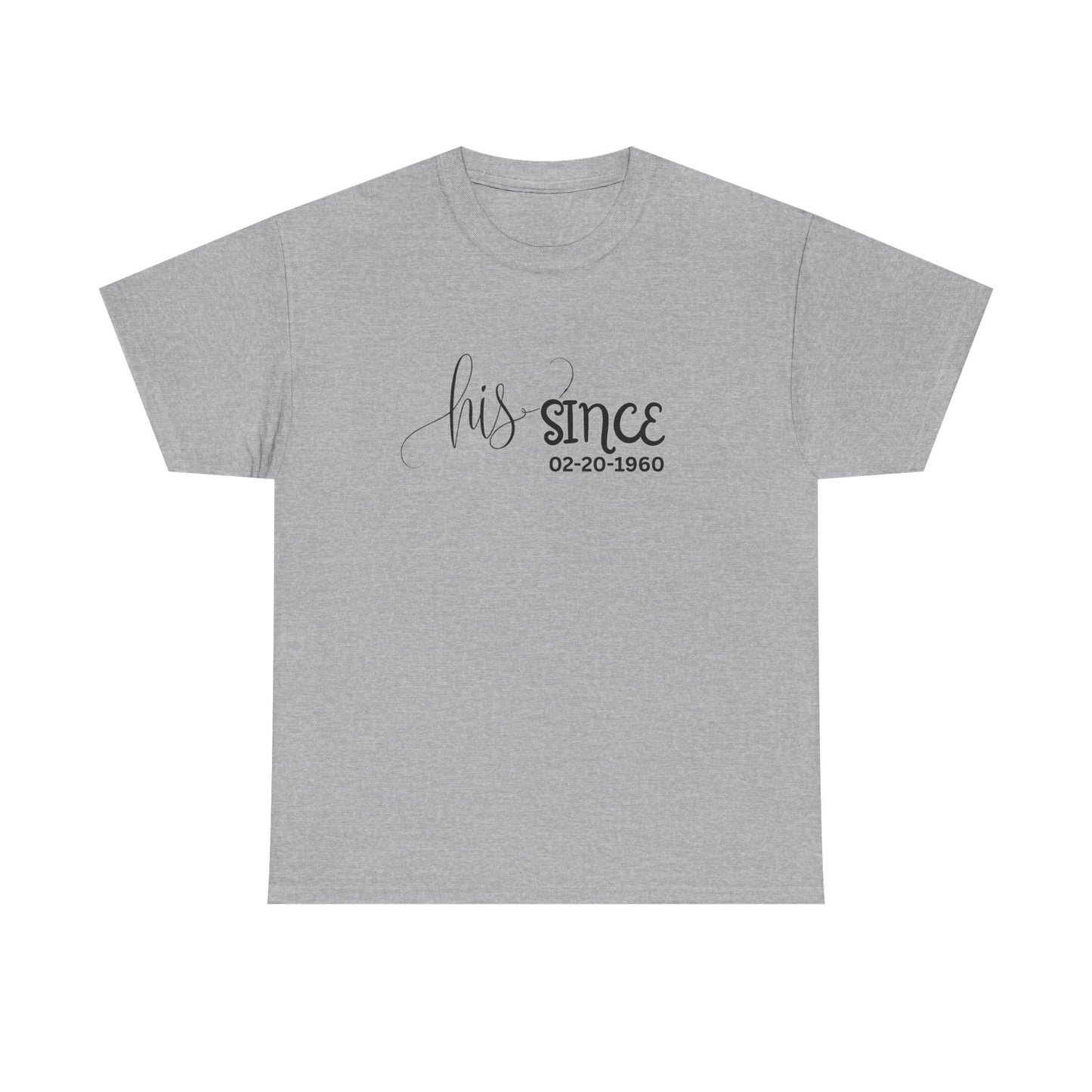 Personalized His and Hers Valentine T-Shirts, Custom Valentine T-Shirts, Unisex Valentine T-Shirts, T-Shirts for Couples, (Hers Solid Separately)