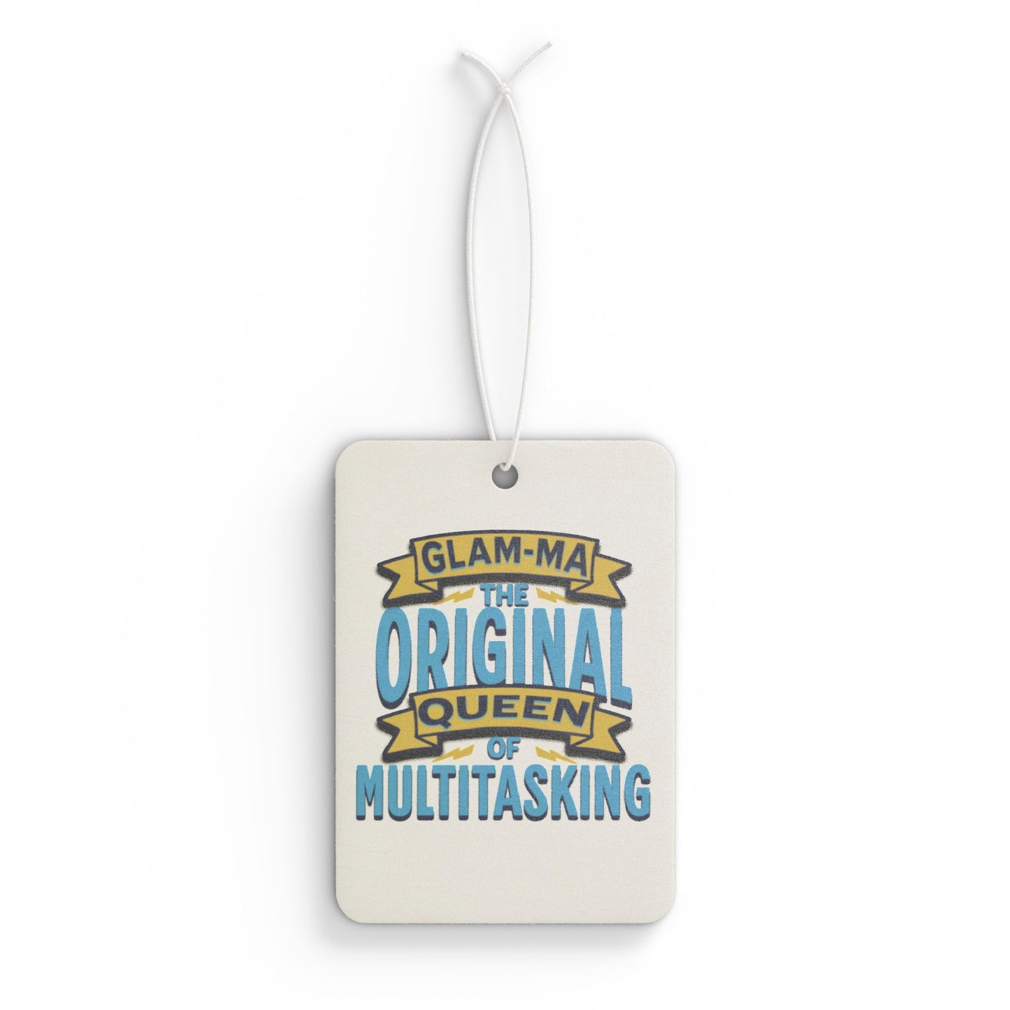 Glam-Ma Original Queen of Multitasking Car Air Freshener - Fun Gift for Grandmas and Moms,