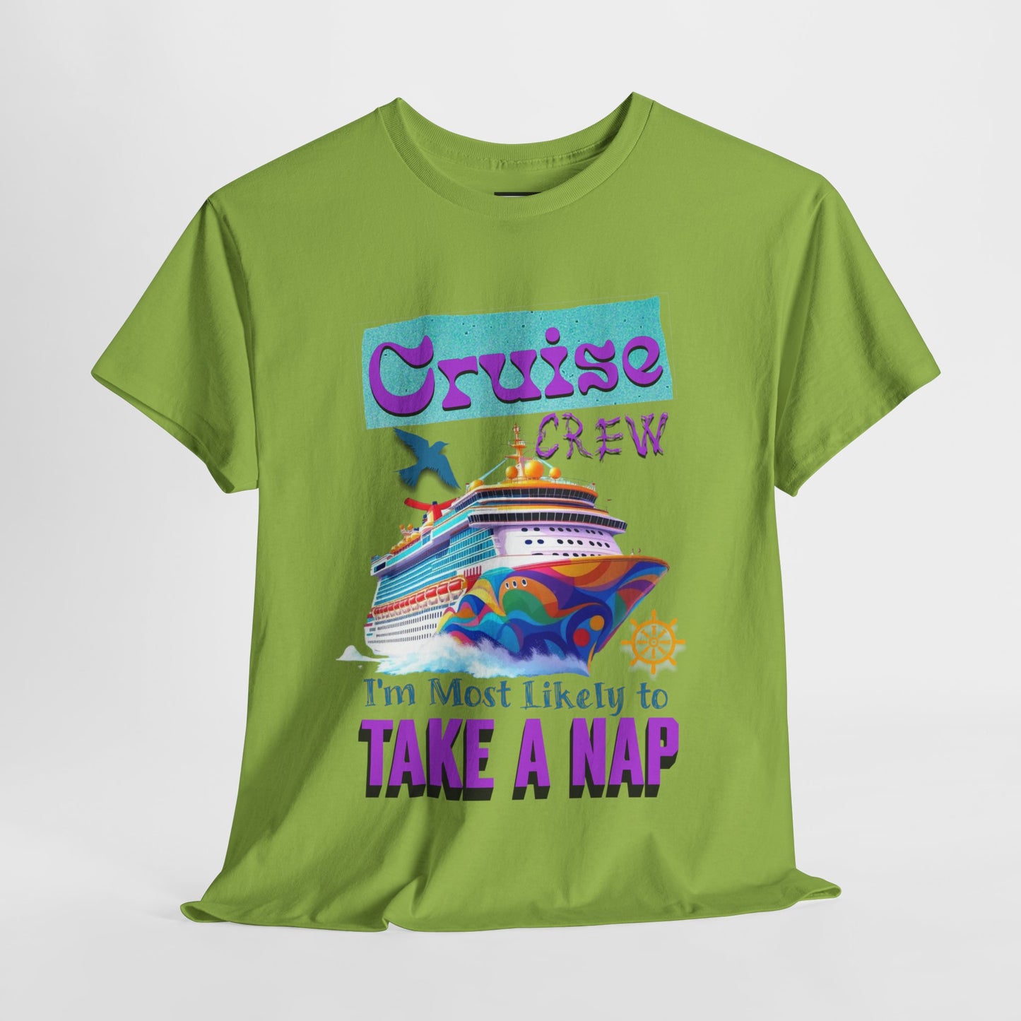 Cruise Crew Nap Tee, Unisex Cotton Shirt, Fun Cruise Vacation Apparel, Cruising Nautical Gift, Group Travel Outfit, Fun Cruise Shirt