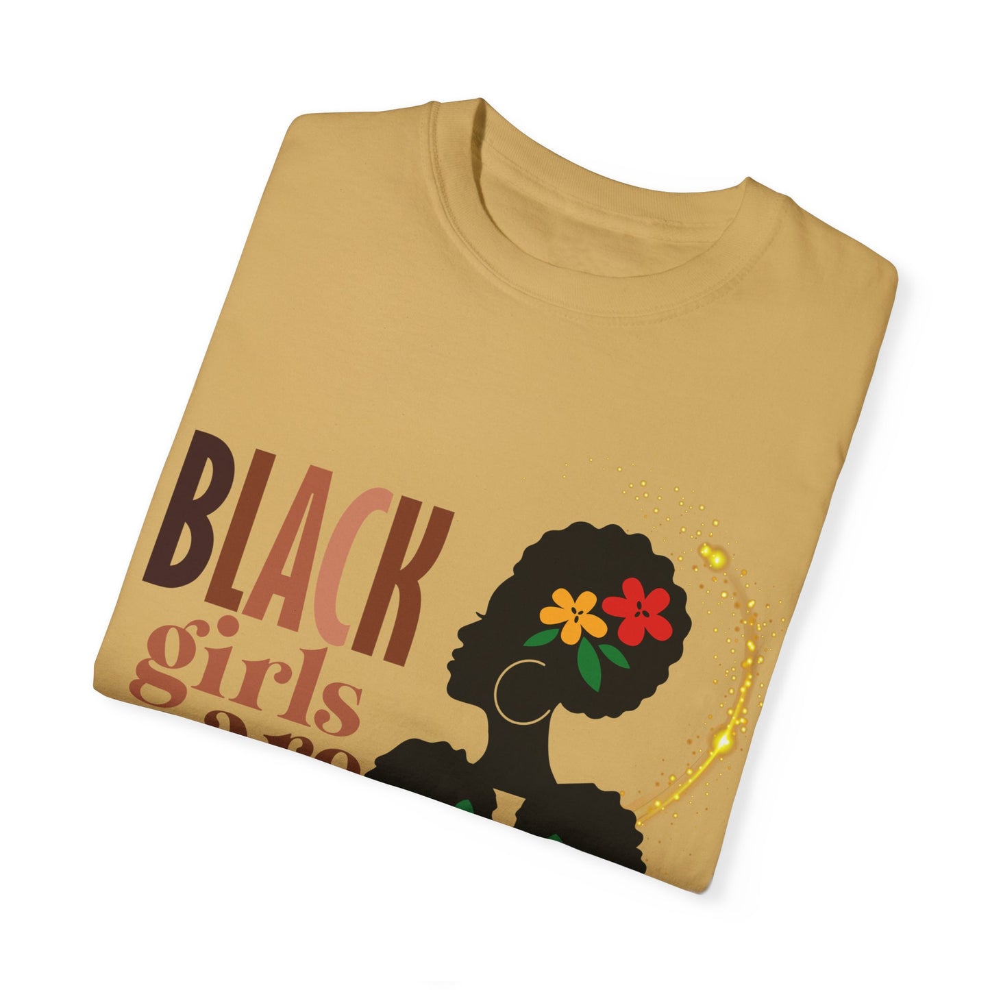 Black Girl Magic Unisex Garment-Dyed T-shirt, Mother's Day Gift, Matching Daughter T-shirt Sold Separately
