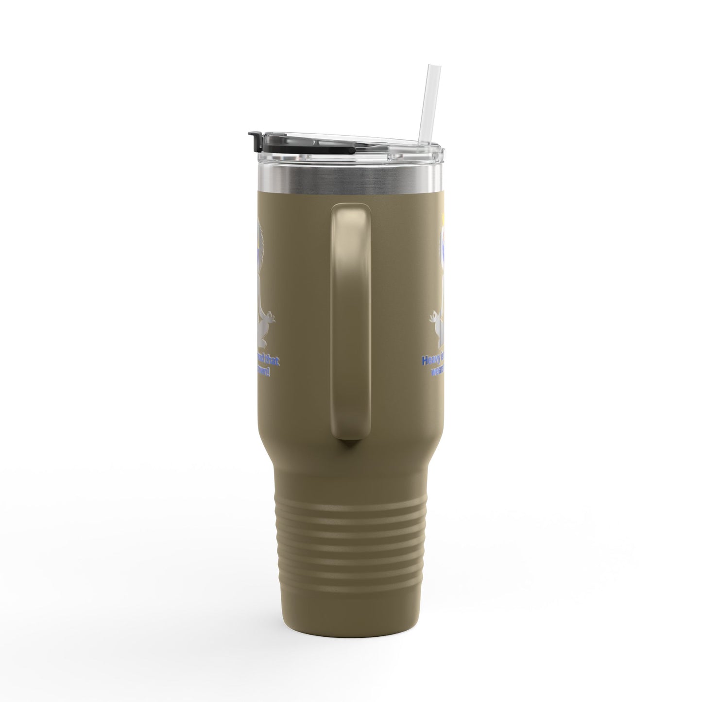"Heavy is the Head" Polar Camel 40oz Tumbler, 40oz Stainless Steel Tumbler