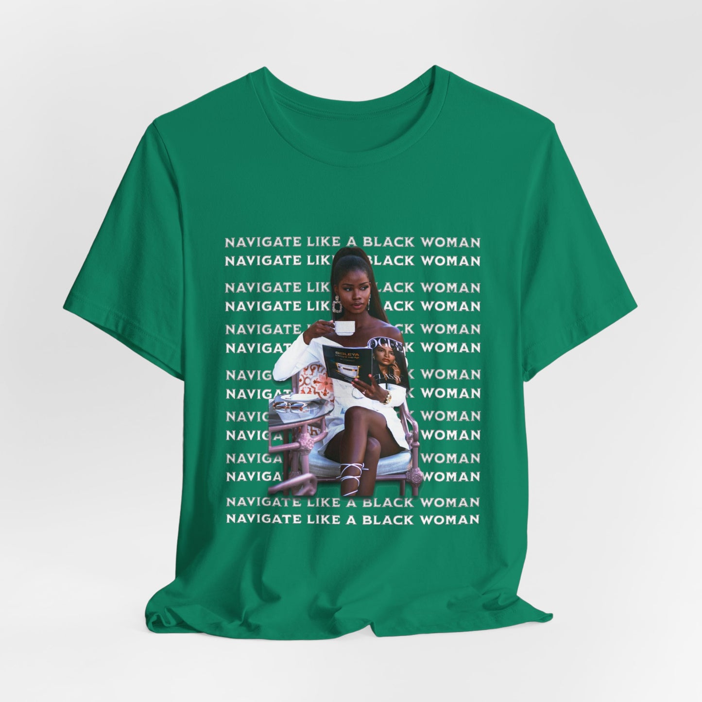 Navigate Like a Black Woman, Black Woman Shirt, 92% Black Woman Club, Black Girl Magic T-Shirts, Black History Month Shirts for Women