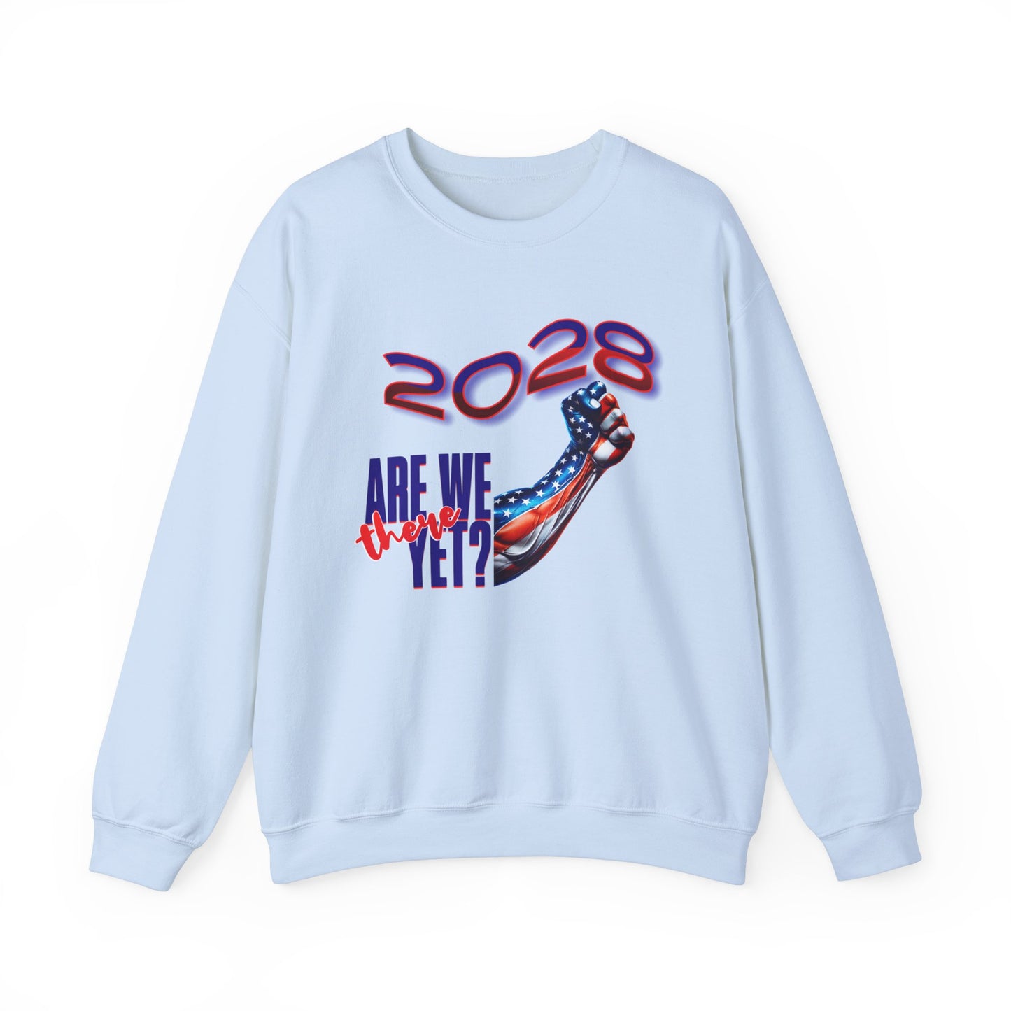 Are We There Yet 2028? - Patriotic Determination Design, American Flag Art, Political Statement Graphic Shirt, Activism and Patriotism Tees