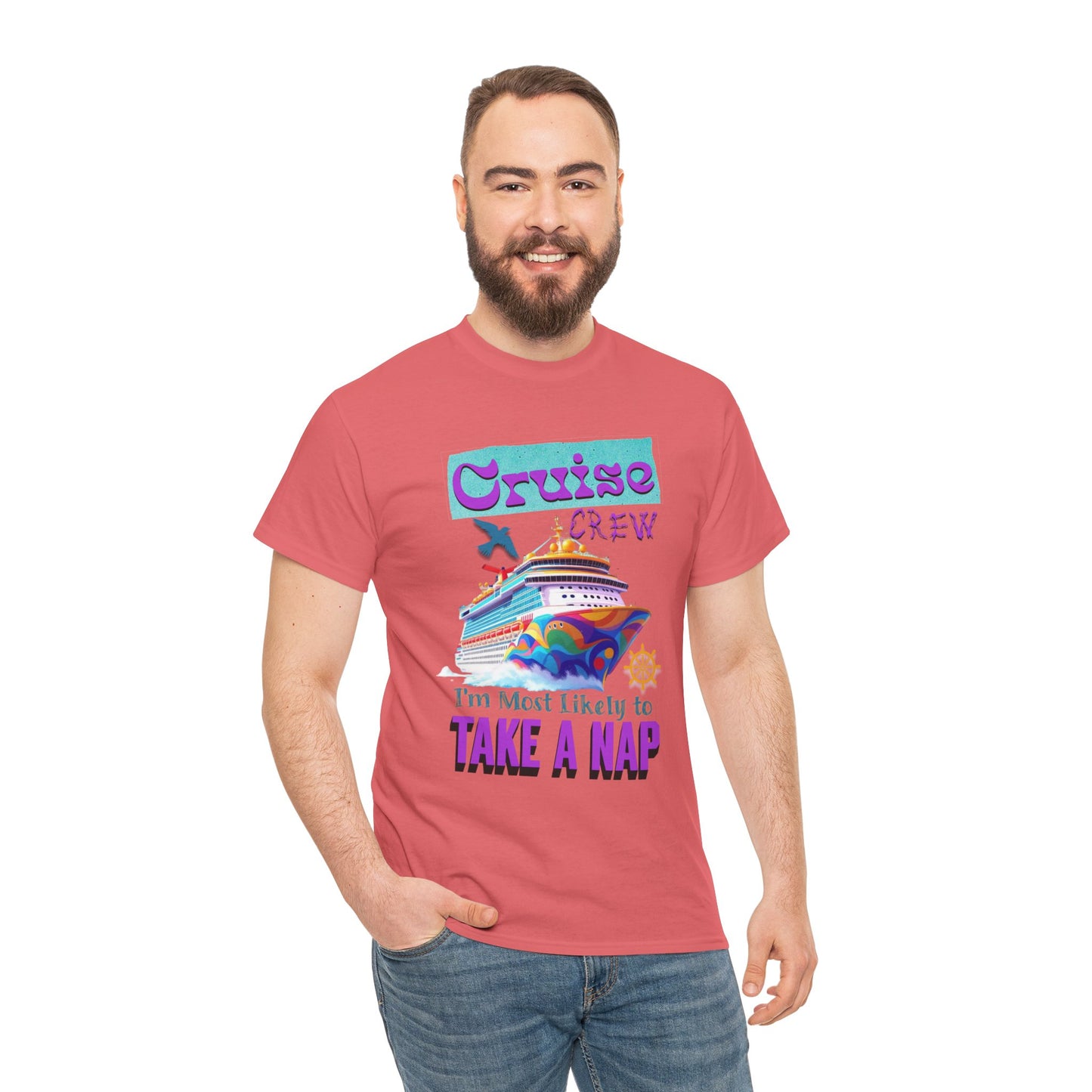 Cruise Crew Nap Tee, Unisex Cotton Shirt, Fun Cruise Vacation Apparel, Cruising Nautical Gift, Group Travel Outfit, Fun Cruise Shirt