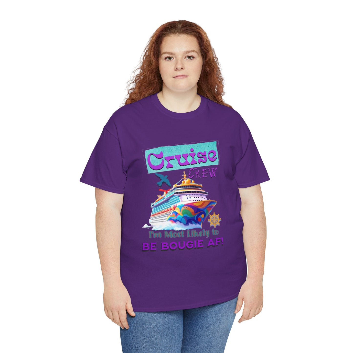 Cruise Crew Tee - I'm Most Likely to Be Bougie AF, Travel Shirt, Vacation Apparel, Cruise Outfits, Summer Fun Clothing for the Bougie Crew