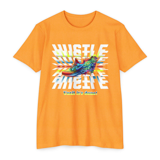 Unisex Motivational Hustle T-Shirt, Never Give Up Shirt, Hustle and Motivate Shirt, Perseverance and Commitment Tees