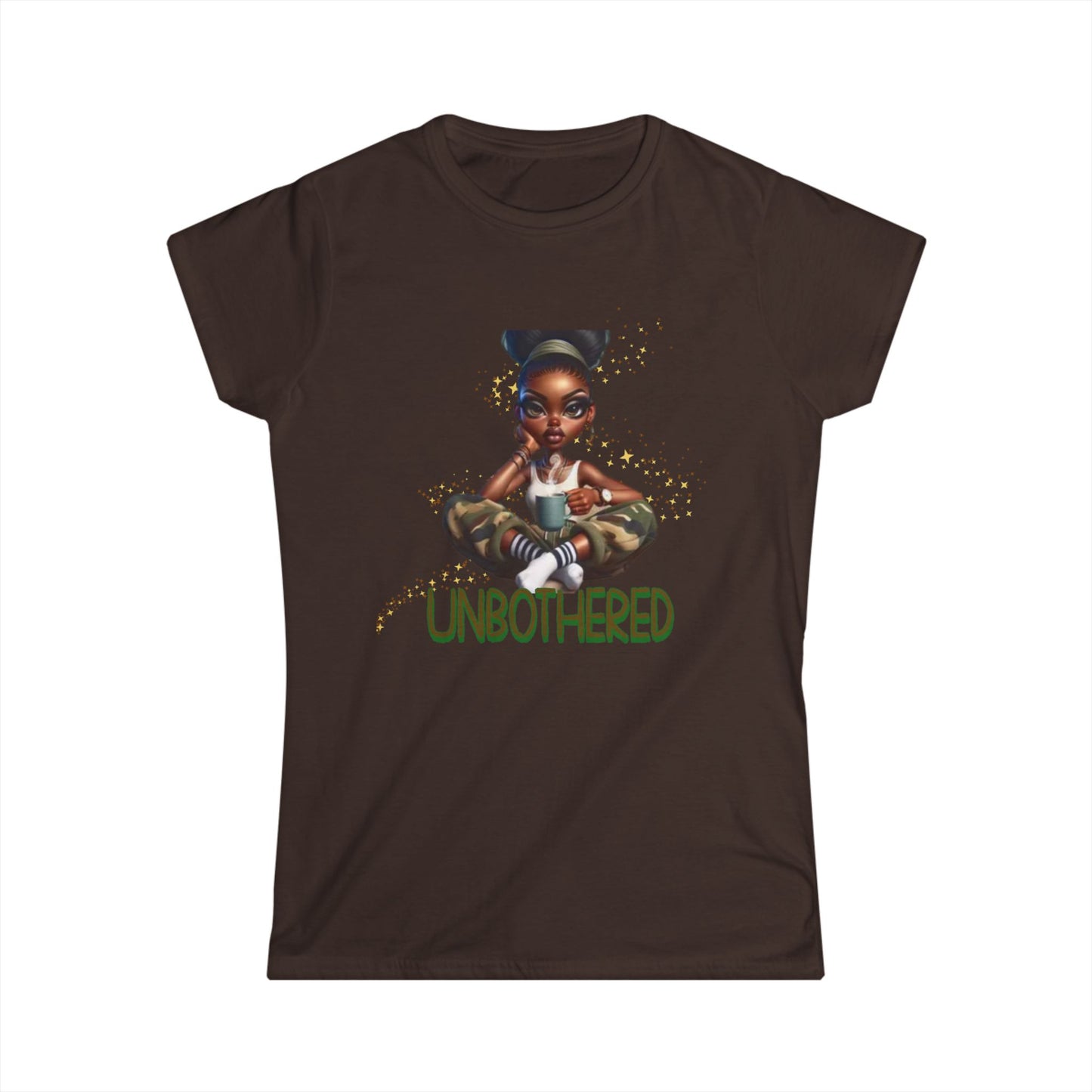 Unbothered Serenity T-Shirts for Women, Black Woman Empowerment, 92% Black Women Shirts, Melanin Magic T-Shirts, Black Girl Magic Tees