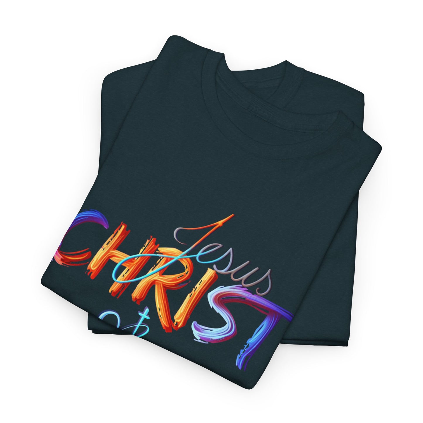 Jesus Christ Shirt, Faith & Light T-shirt, Christian Apparel, Bold Christian Graphics, Christian Gift, Faith-Based Art, Gospel Merchandise