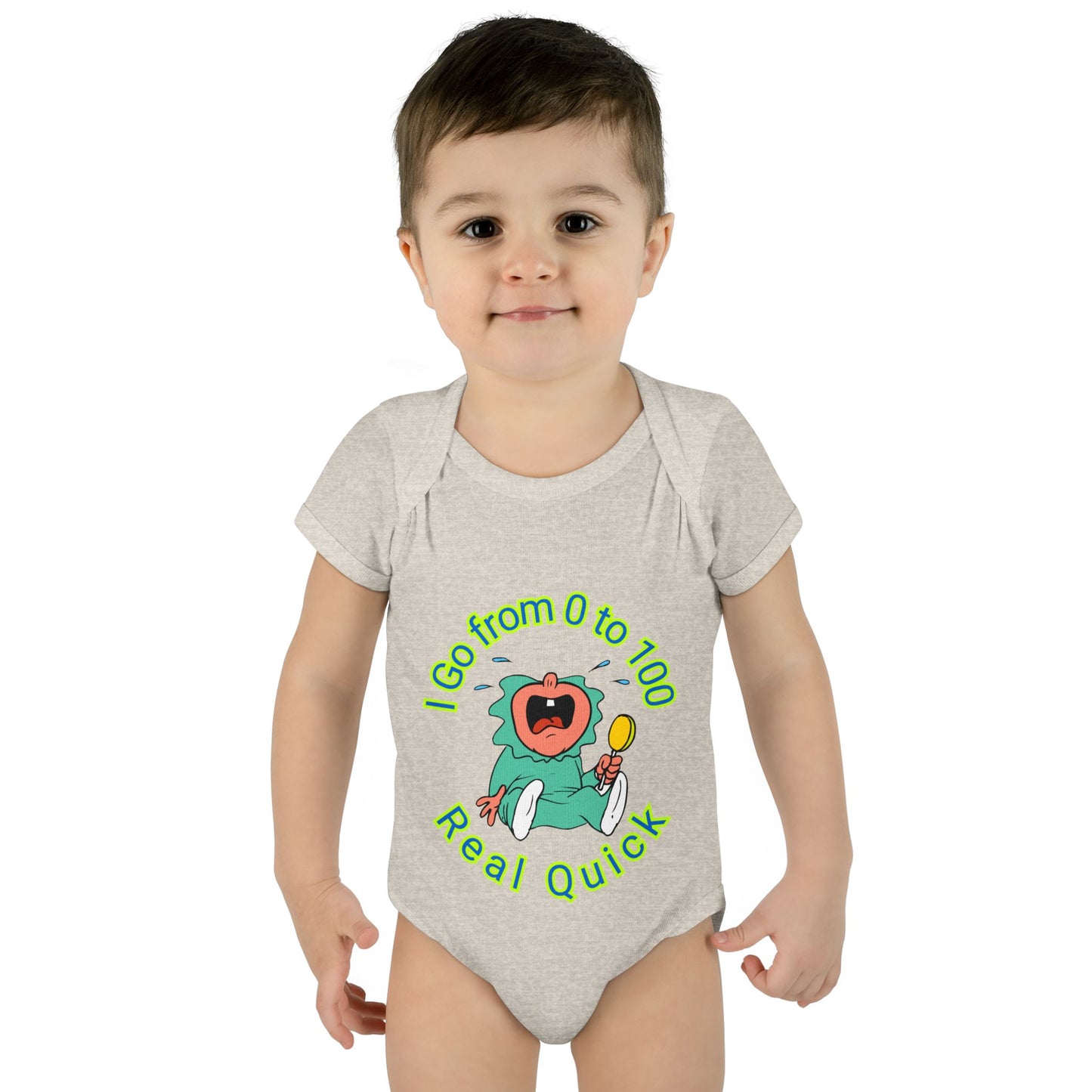 Funny Baby Onesies from 0 to 24 Months, Cute Colorful Baby Onesies for Boy or Girl, From 0 to 100 Real Quick, Newborn Baby Shower Gifts