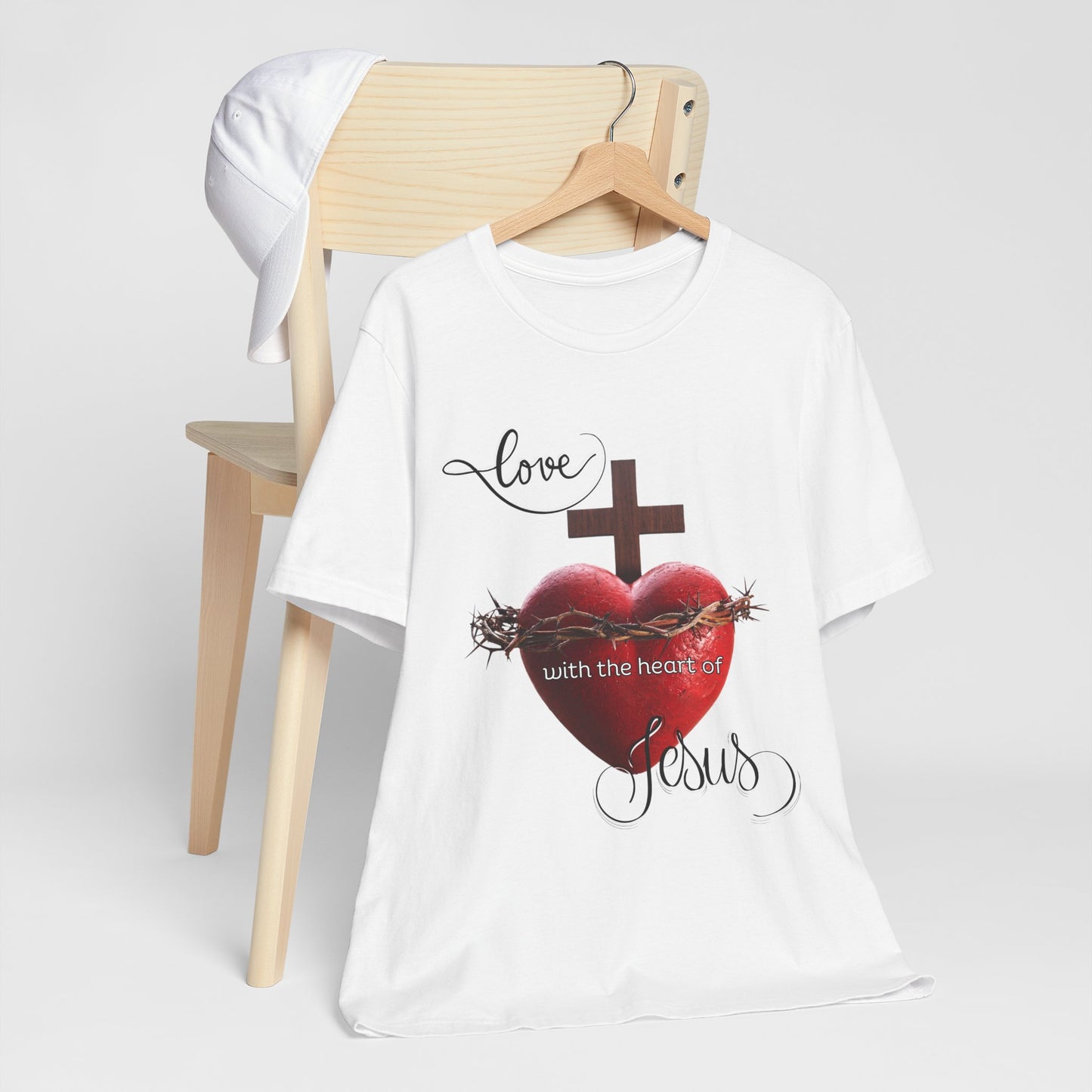 Religious T-Shirts for Men & Women, Christian T-Shirts, Christian Gifts, Jesus Loves Shirts, Jesus T-Shirts, Religious Jesus T-Shirt, Unisex Jersey Short Sleeve Tee