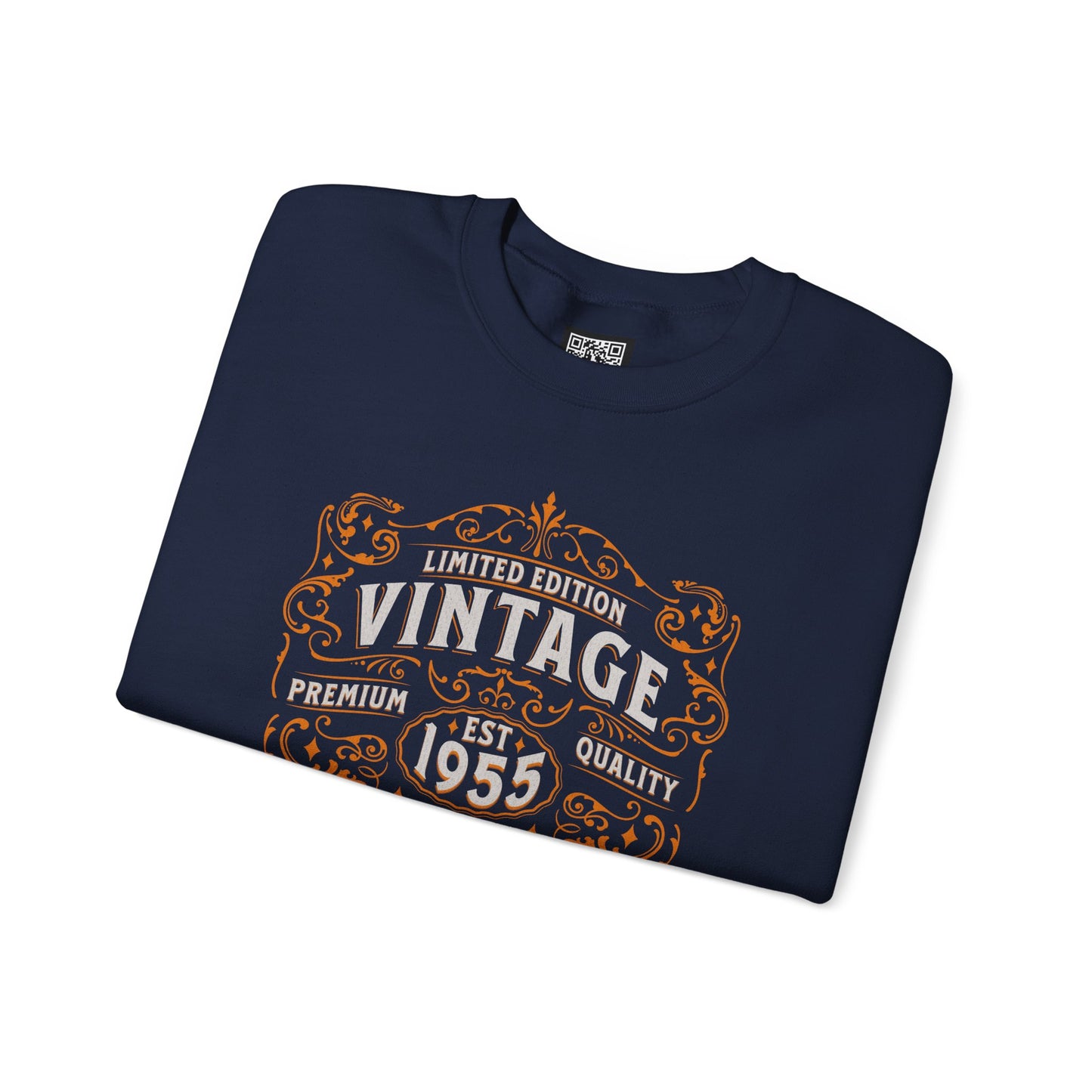 Personalized Vintage Perfection Crewneck Sweatshirt – Retro Graphic Pullover Shirt