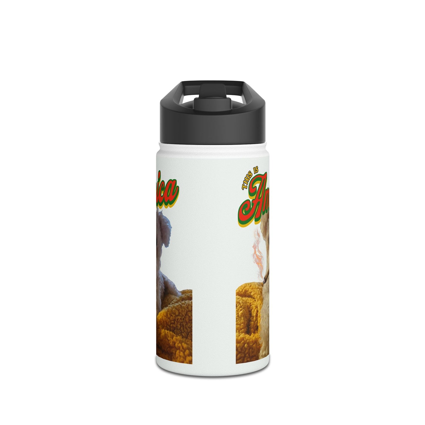 Pet Lover Stainless Steel Water Bottle — Cute Custom Dog Photo Design