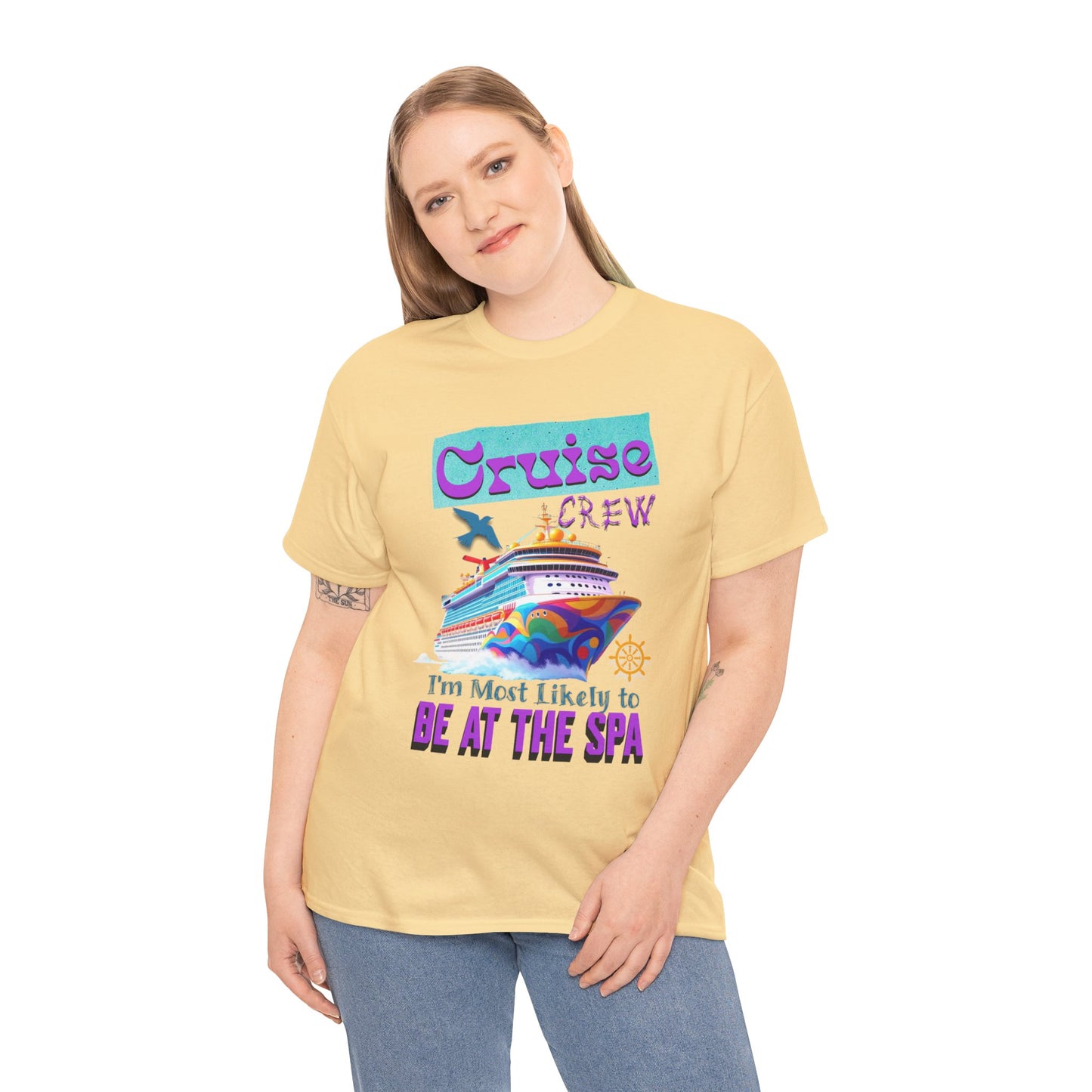 Cruise Crew Unisex Tee - Spa Day Vibes, Cruise Vacation T-Shirt, Funny Group Travel Apparel, Cruise Wear, Summer Fun Shirt