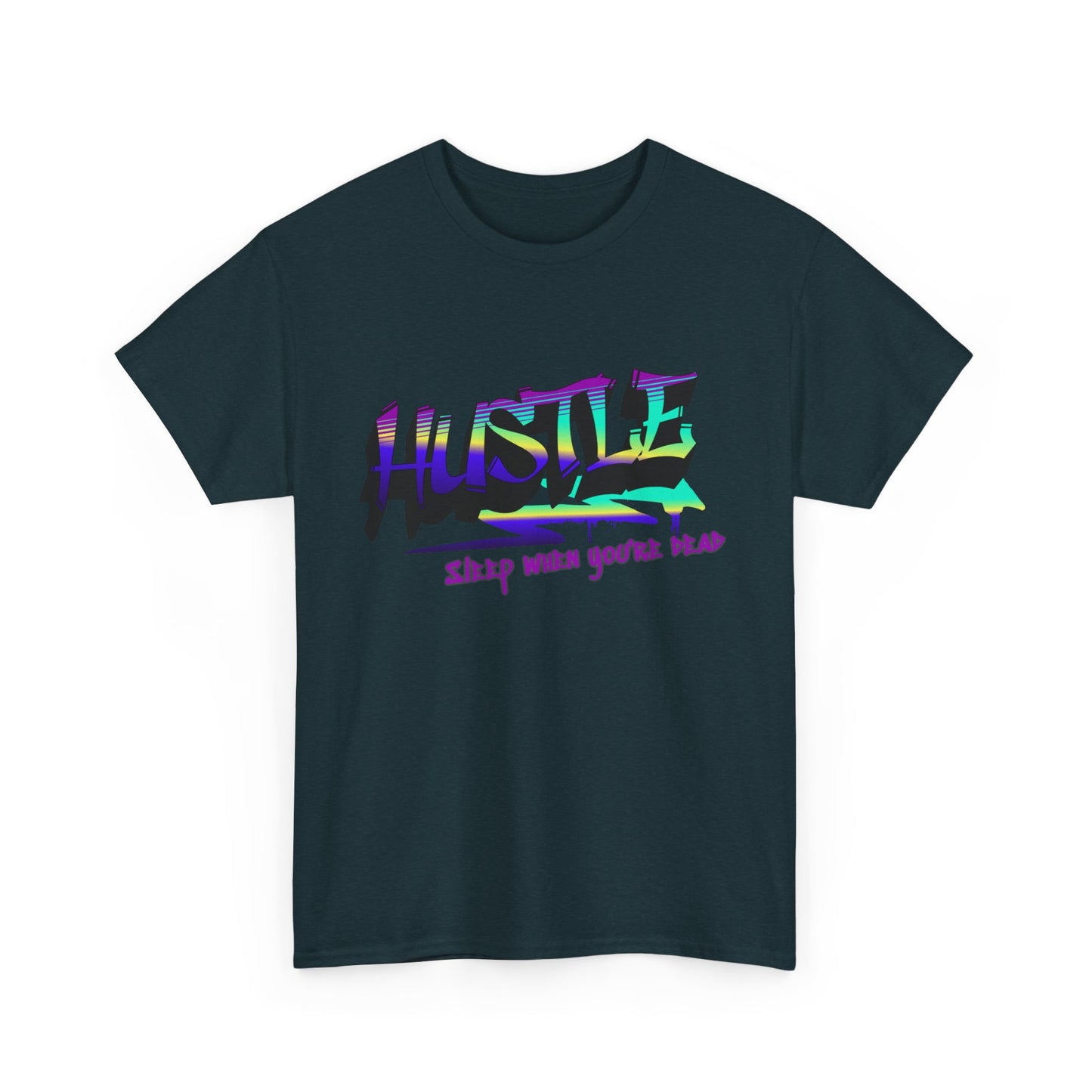 Hustle Hard - Vibrant Graffiti Design, Graffiti-Inspired Art, Motivational Merchandise, Entrepreneur Lifestyle Apparel, Unisex Motivational Gift