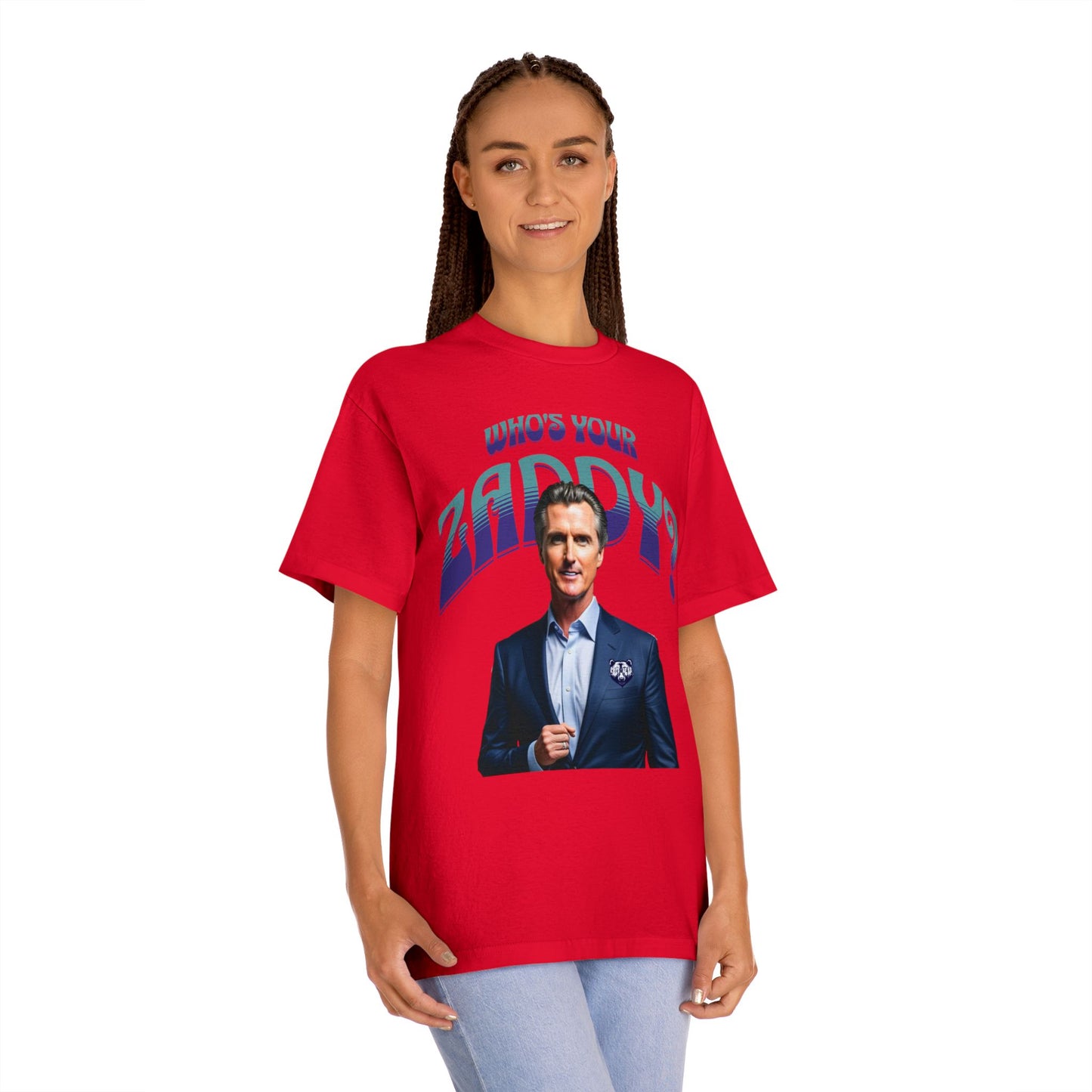 Who's Your Daddy? Funny Classic Tee, Funny Zaddy Gift, Gavon Newsome Tee Shirt, Dad Humor Apparel, Trendy Gavon T-Shirt, Political Tees