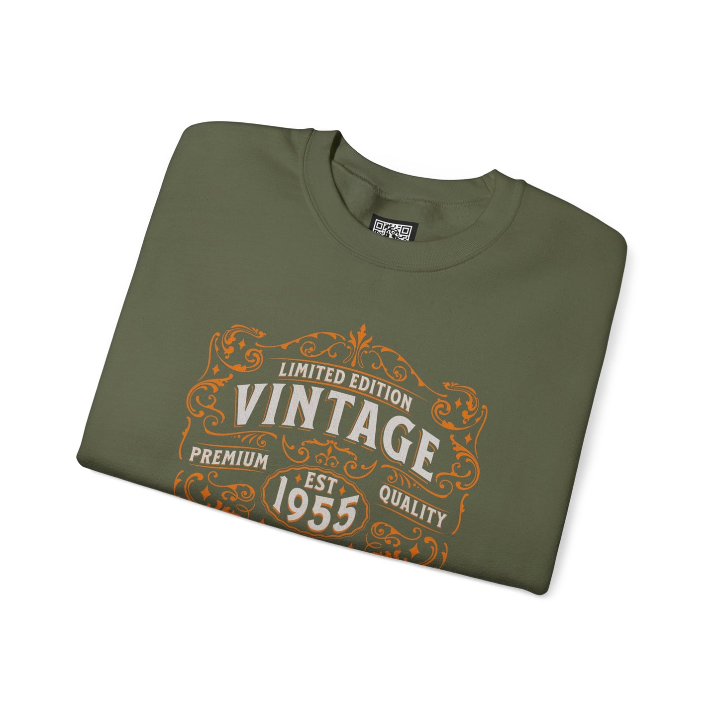 Personalized Vintage Perfection Crewneck Sweatshirt – Retro Graphic Pullover Shirt