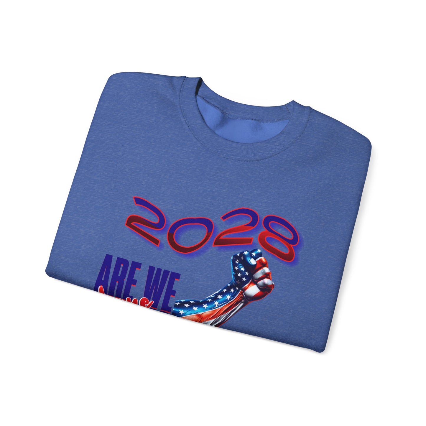 Are We There Yet 2028? - Patriotic Determination Design, American Flag Art, Political Statement Graphic Shirt, Activism and Patriotism Tees