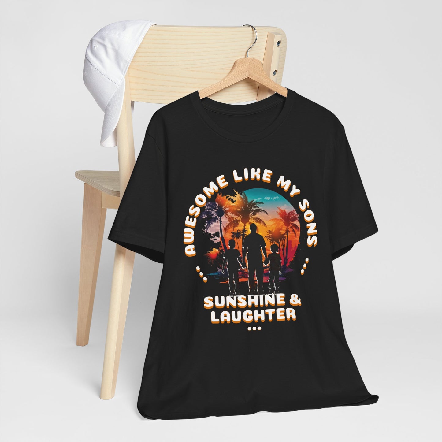 Sunshine & Laughter Tee - Unisex Jersey Short Sleeve Shirt, Gift for Parents, Summer Vibe T-Shirt, Family Trip Shirt, Vacation Apparel