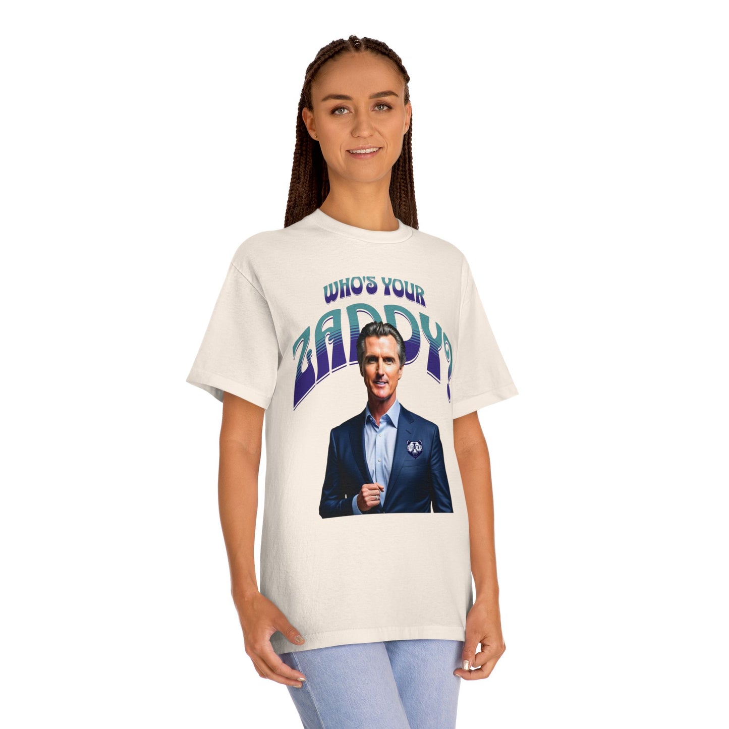 Who's Your Daddy? Funny Classic Tee, Funny Zaddy Gift, Gavon Newsome Tee Shirt, Dad Humor Apparel, Trendy Gavon T-Shirt, Political Tees
