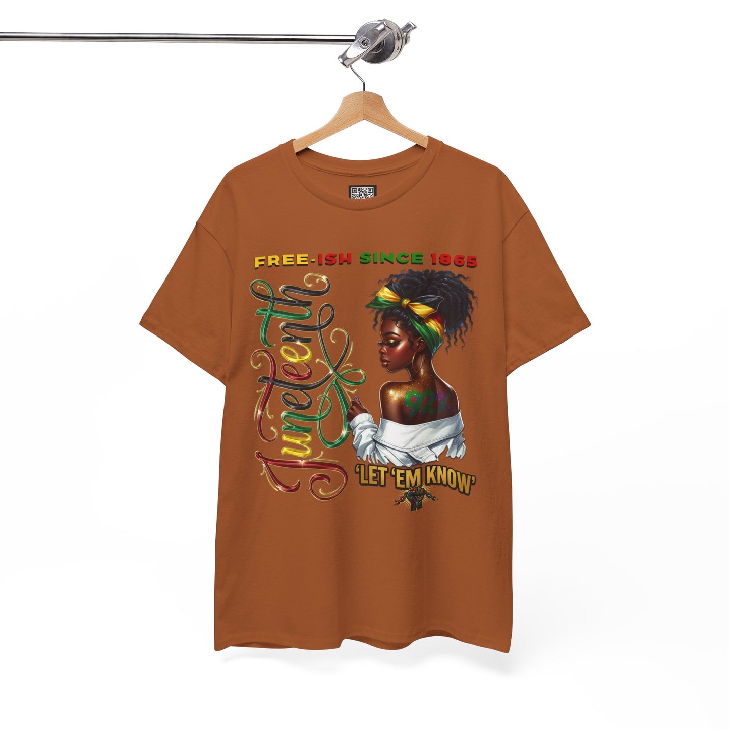 Juneteenth Celebration T-Shirt — 'Juneteenth Let 'Em Know' African American Heritage Tee