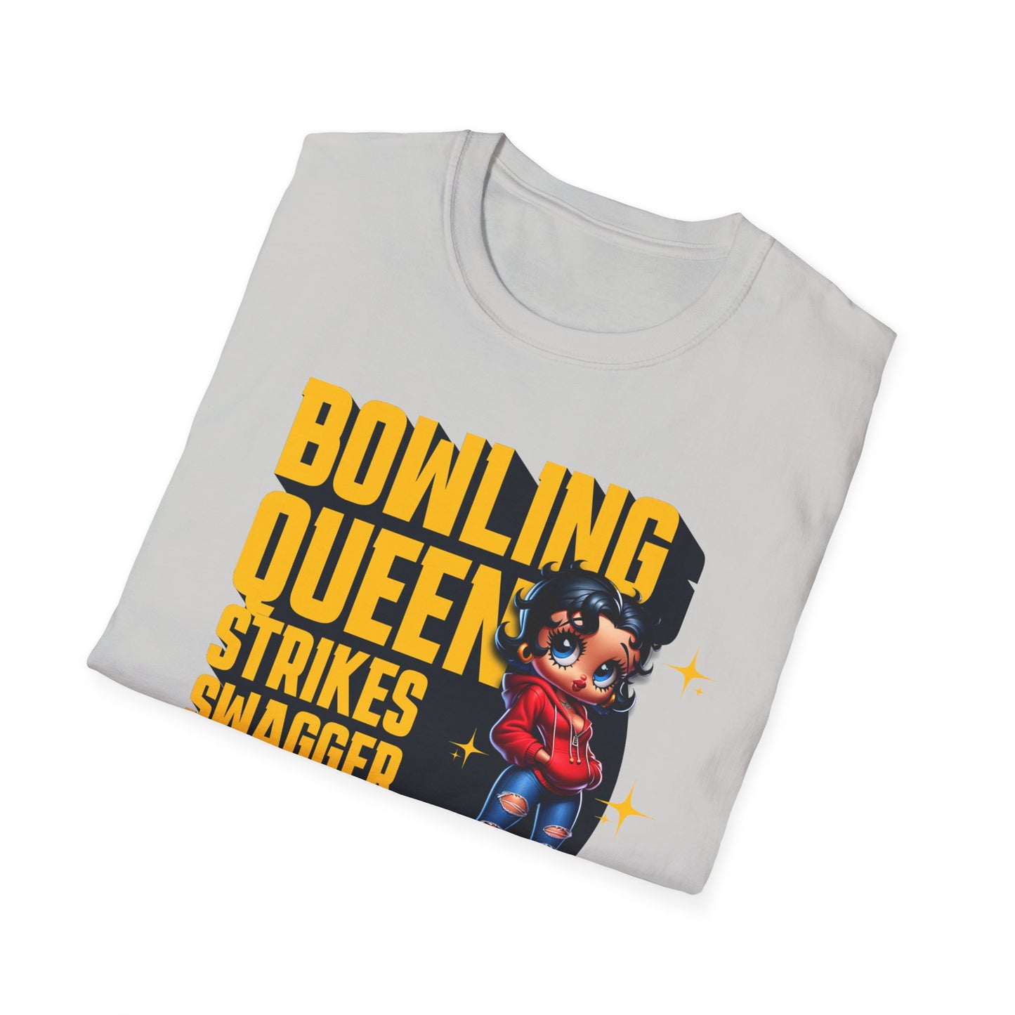 Betty Boop the Bowling Queen T-Shirt, Cute Betty Boop Shirt, Perfect Gift for a Bowler, Strikes Swagger & Beer
