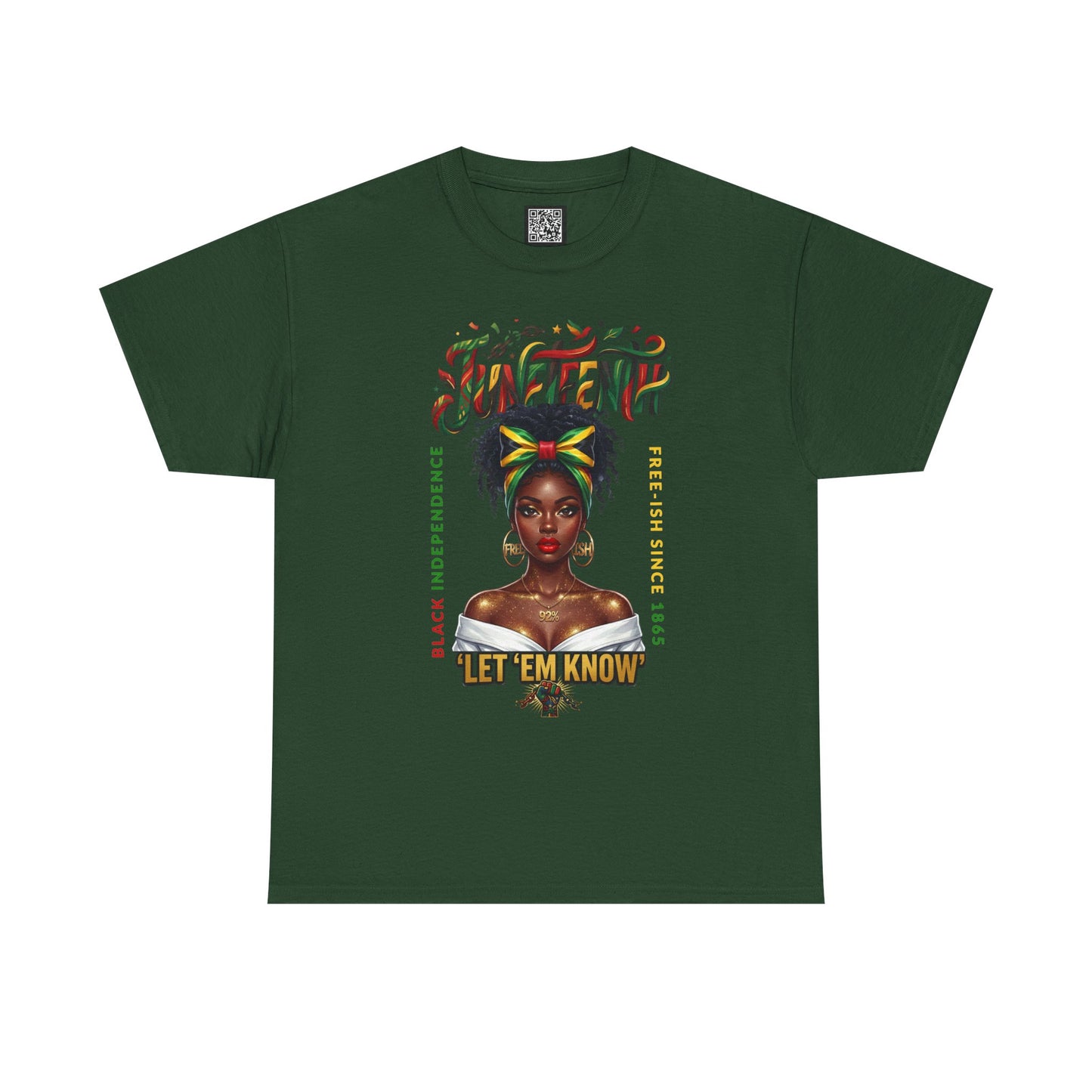 Juneteenth Celebration Tee — "Let 'Em Know" Afrocentric Graphic Shirt