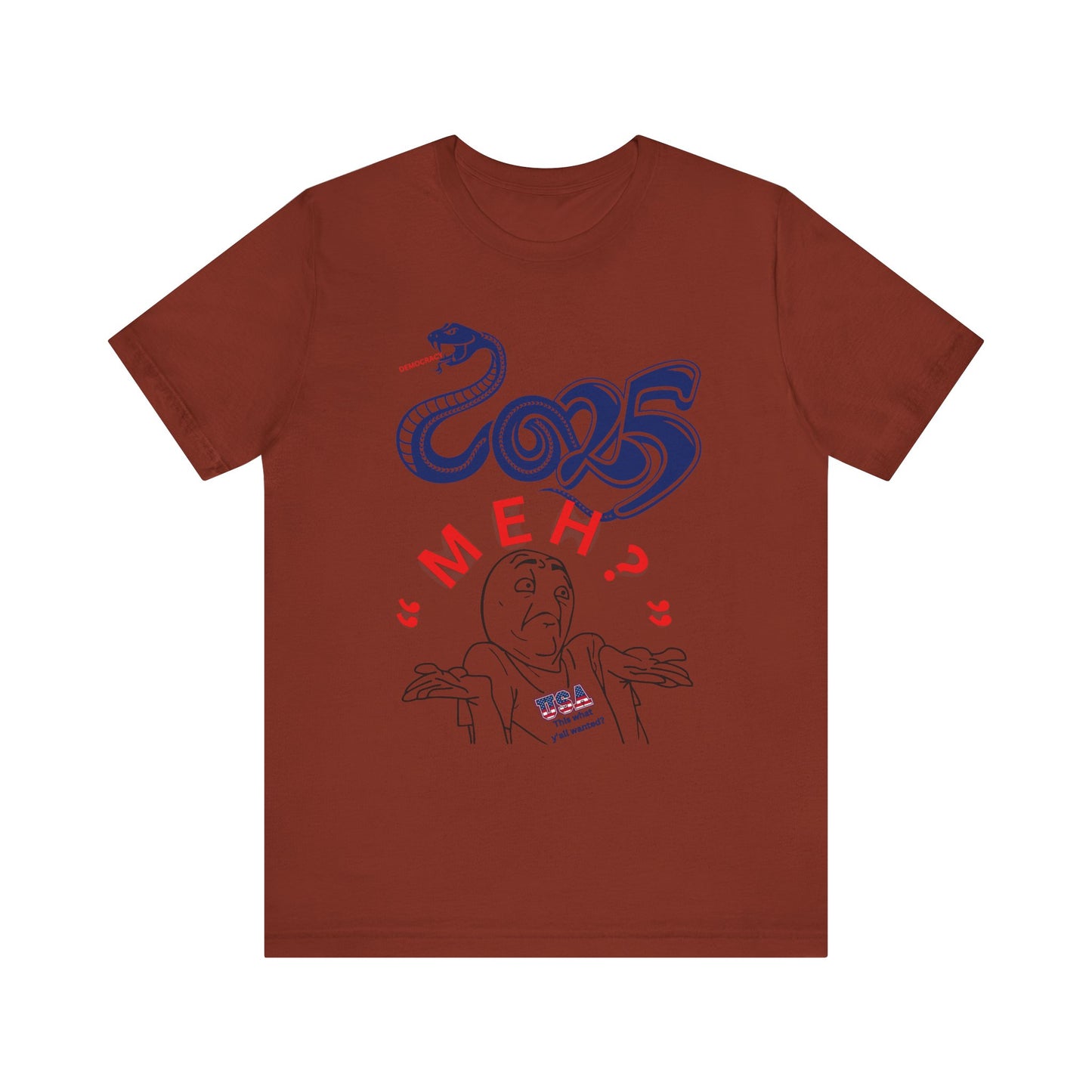 2025 "Meh" T-Shirt Unisex Jersey Short Sleeve Tee, Funny 2025 T-Shirt, New Year's T-Shirt, 92% Black Women, Black Girl Magic,