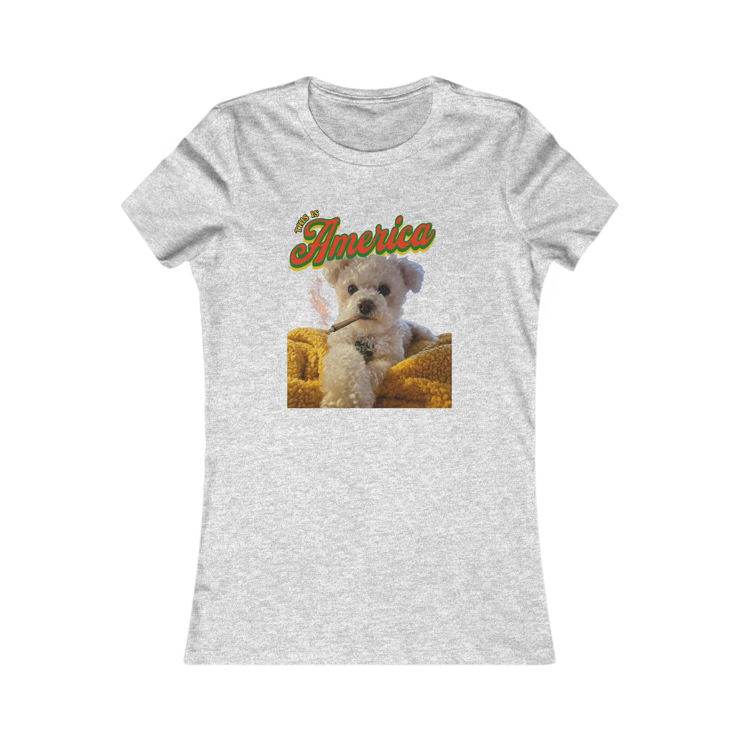 Custom Puppy Graphic Tee — Personalized T‑Shirt for Women