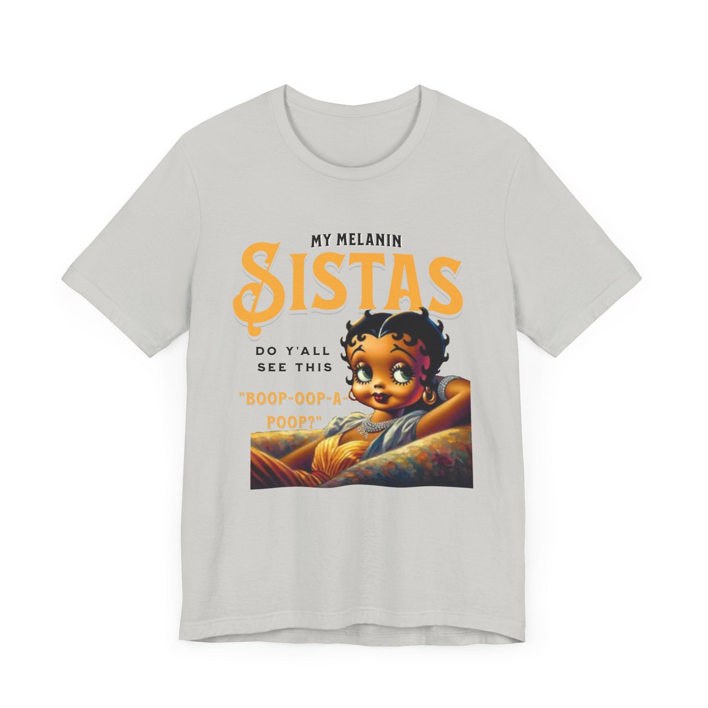 Melanin Betty Boop, 92% Black Woman Shirt, Black Girl Magic Tees, Black Culture T-Shirts, Humorous Betty Boop Shirts, Betty Boop T-Shirts