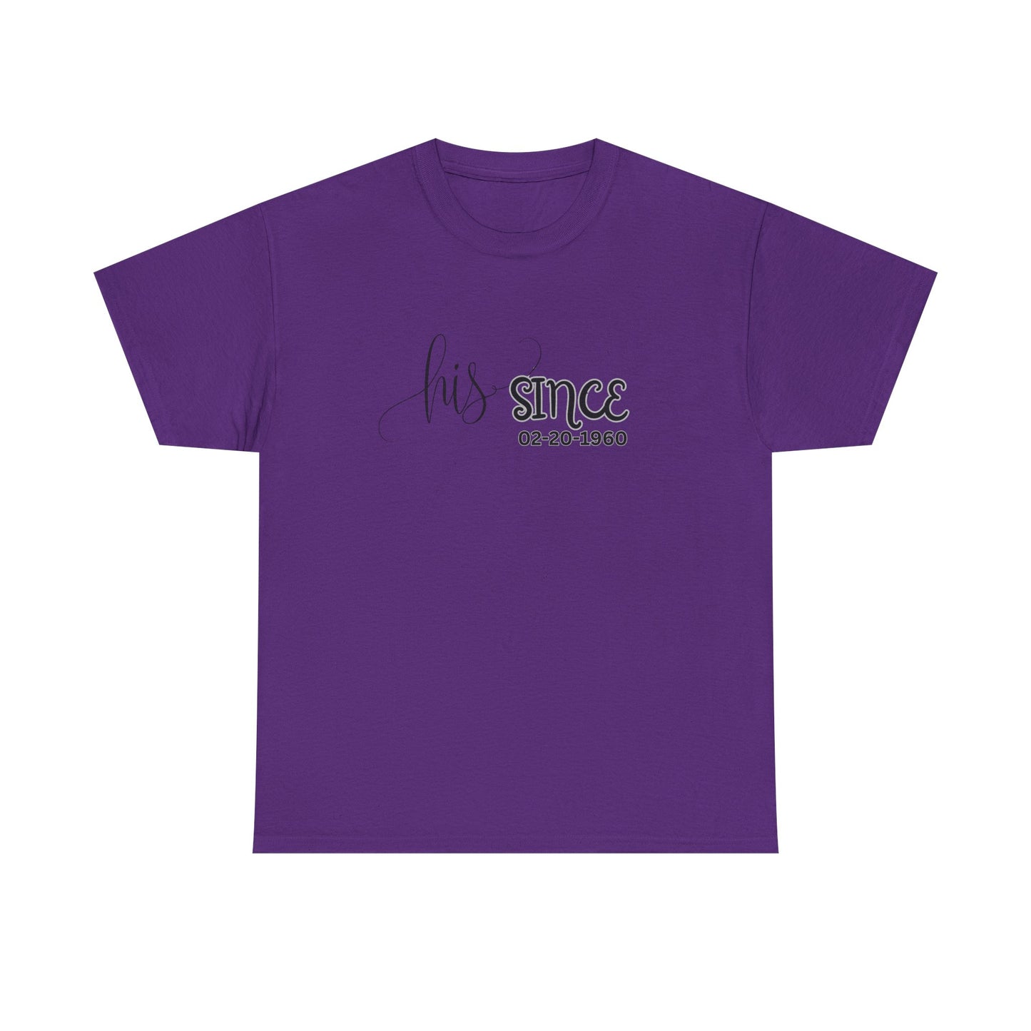 Personalized His and Hers Valentine T-Shirts, Custom Valentine T-Shirts, Unisex Valentine T-Shirts, T-Shirts for Couples, (Hers Solid Separately)